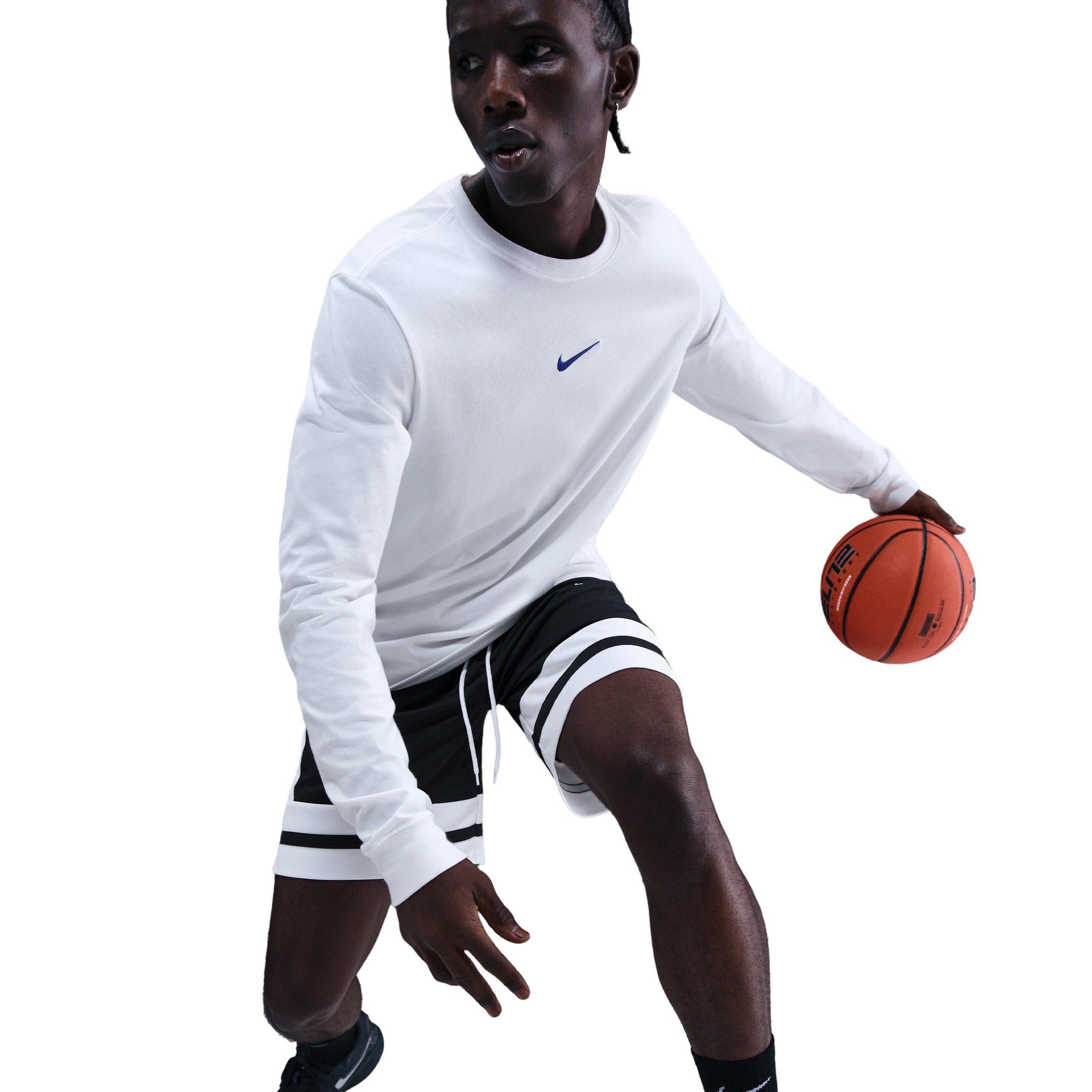 Nike Men's Dri-FIT GM Classic 8" Basketball Shorts - BLACK/WHITE Thumbnail View 5