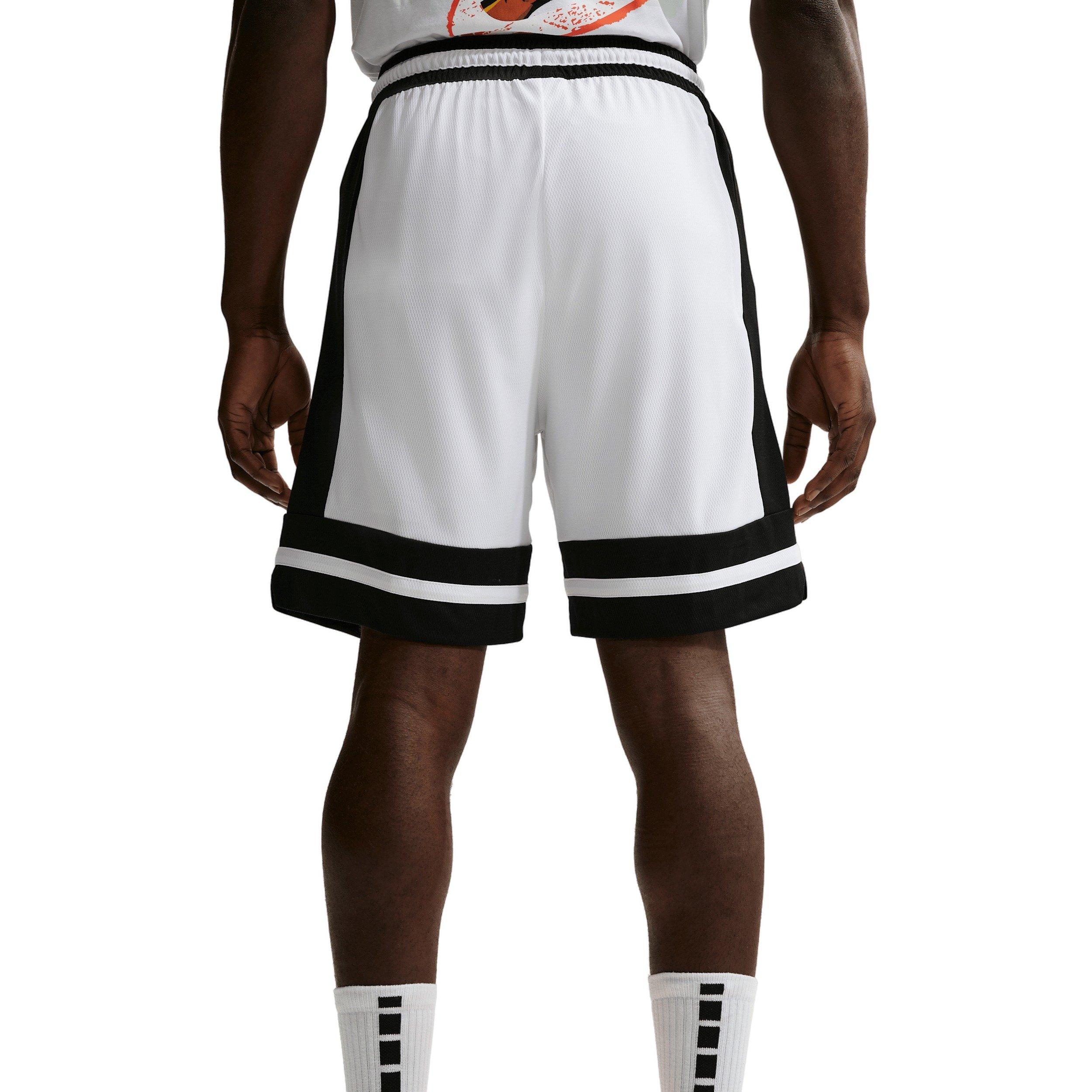 Nike Men's Dri-FIT GM Classic 8" Basketball Shorts - WHITE Thumbnail View 2