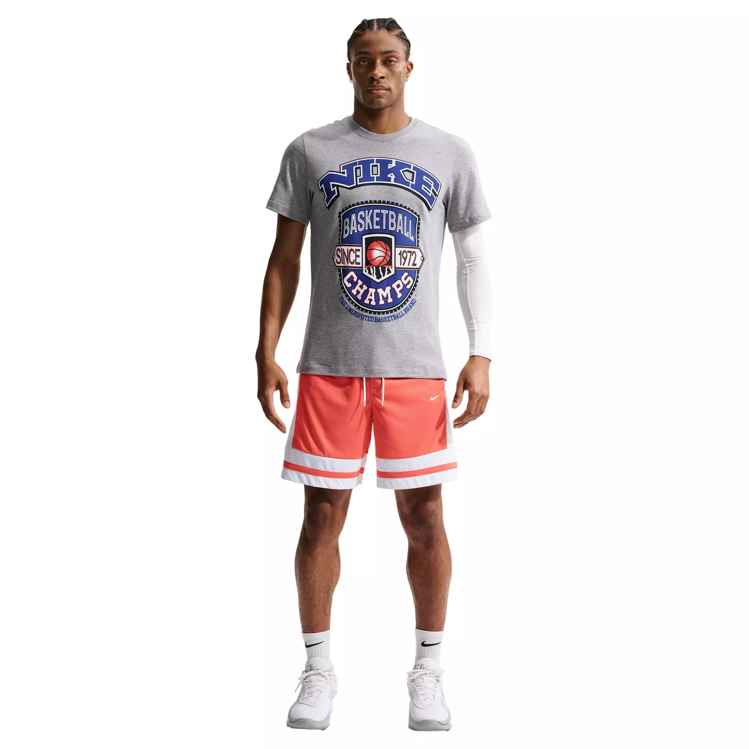 Nike Men's Dri-FIT GM Classic 8" Basketball Shorts - ORANGE