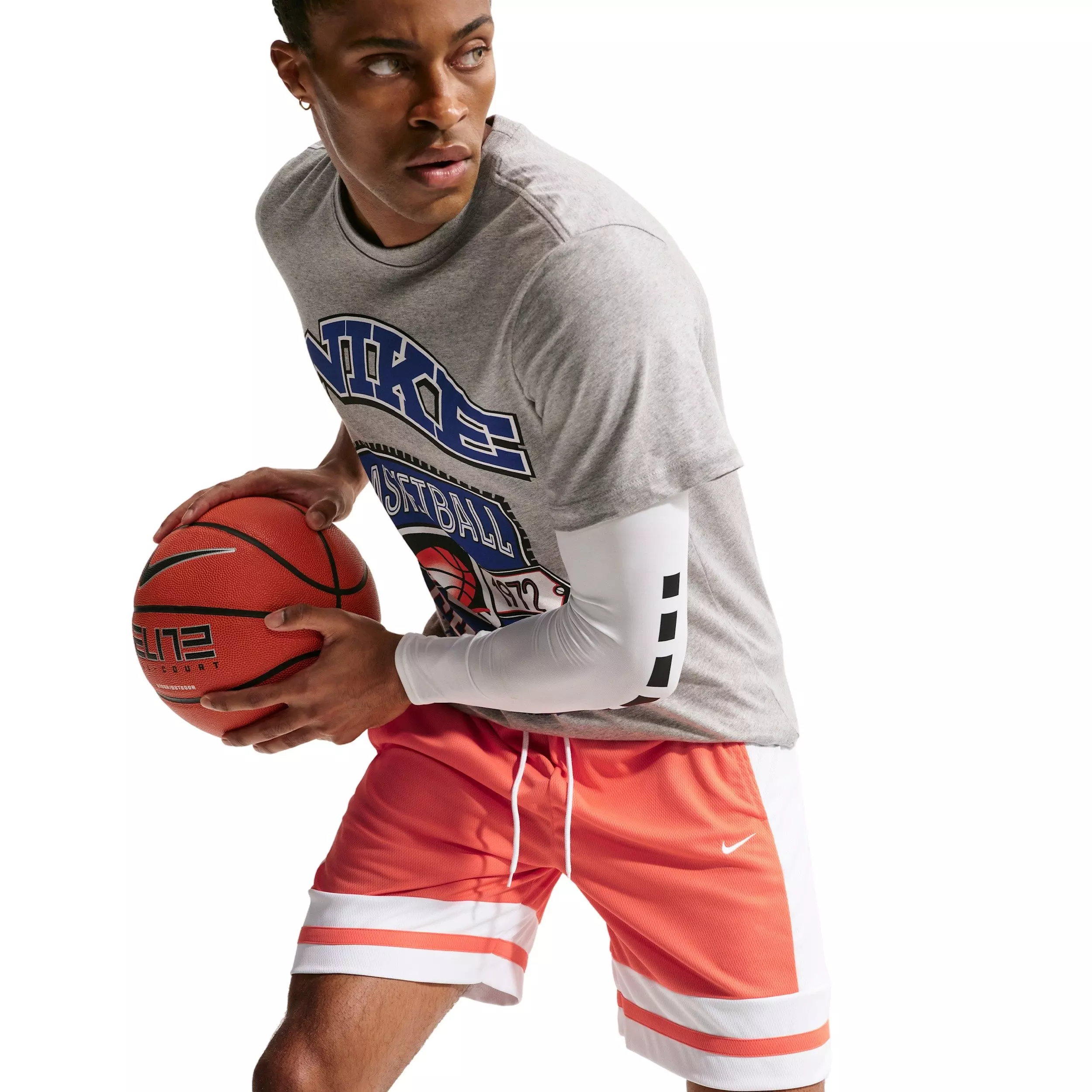 Nike Men's Dri-FIT GM Classic 8" Basketball Shorts - ORANGE