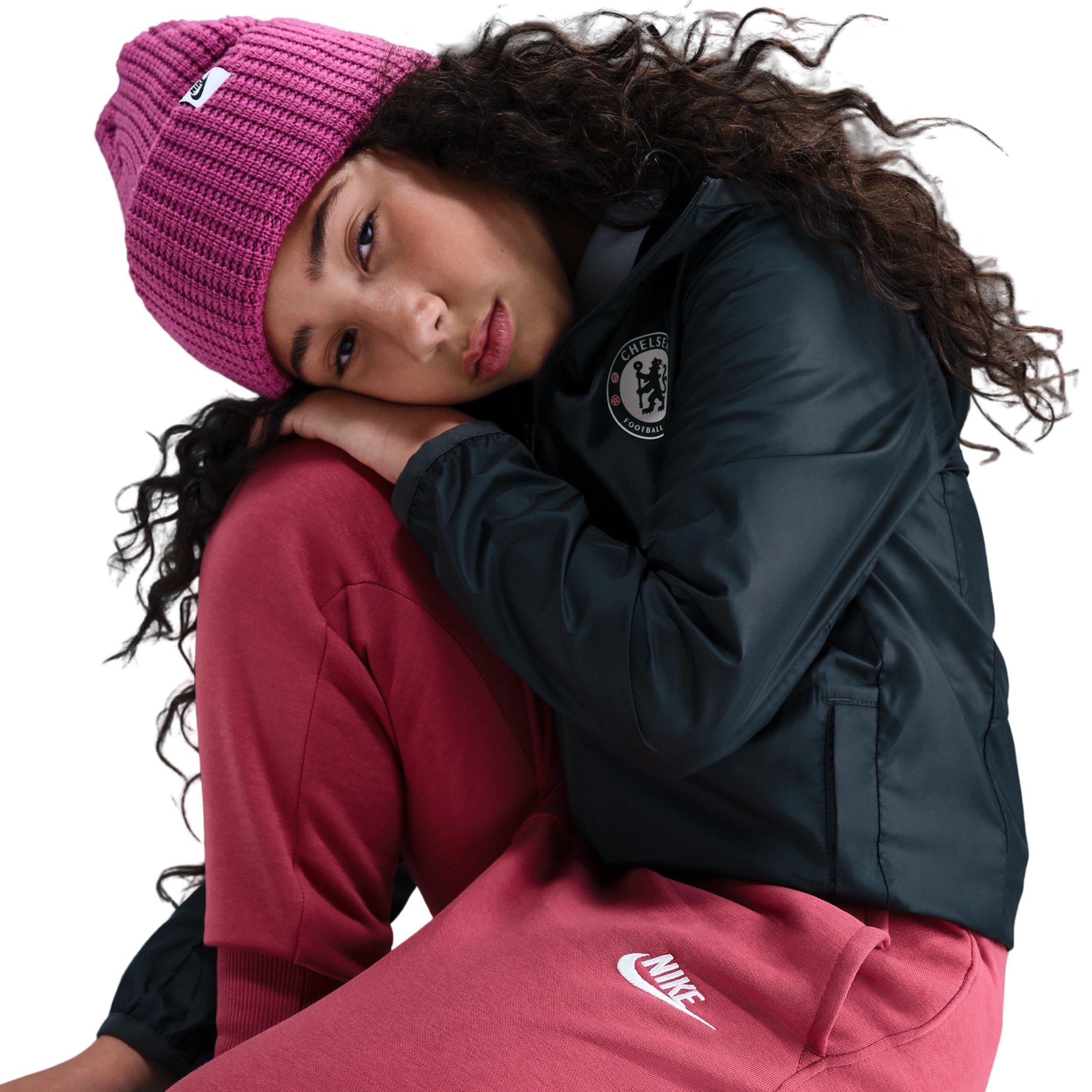 Nike Sportswear Club Fleece High-Waisted Fitting Big Girls' Purple Pants