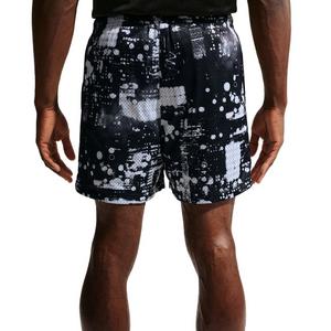 Nike Men's Standard Issue Dri-FIT 5" Mesh AOP Basketball Shorts - White/Black