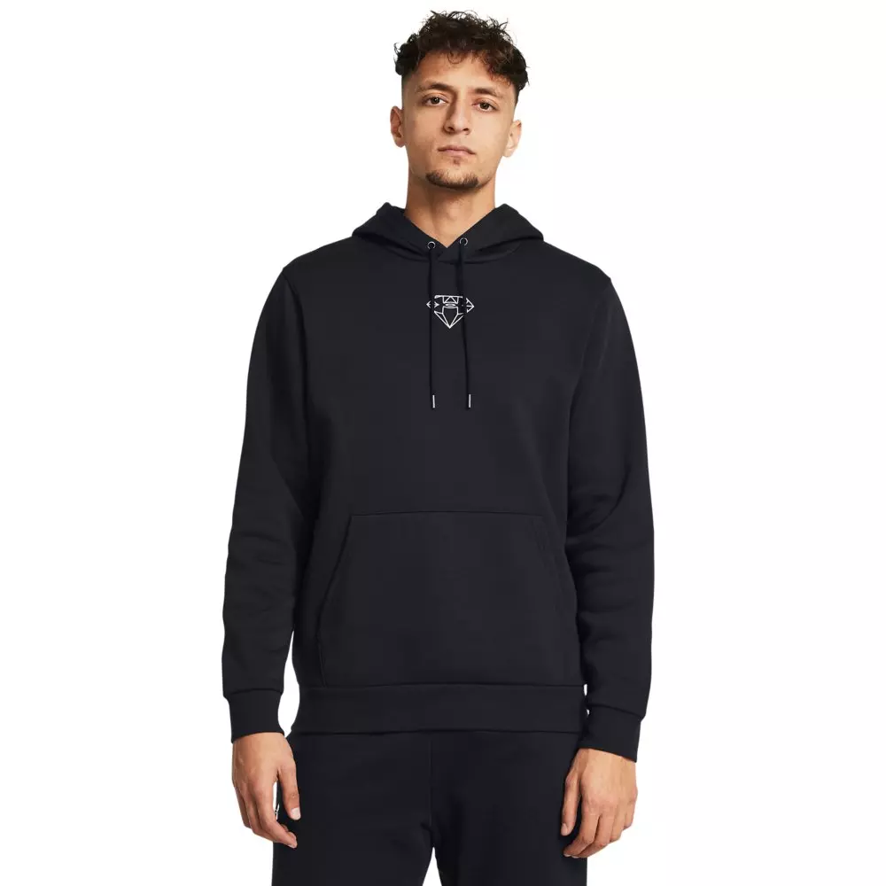 Under Armour Men's Essential Fleece HD VVS Hoodie -Black - BLACK