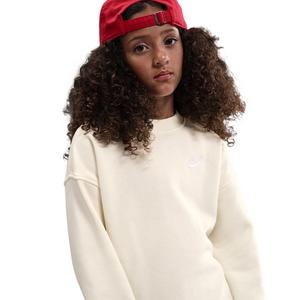 Nike Big Kids' Sportswear Club Fleece Oversized Sweatshirt - Light Brown