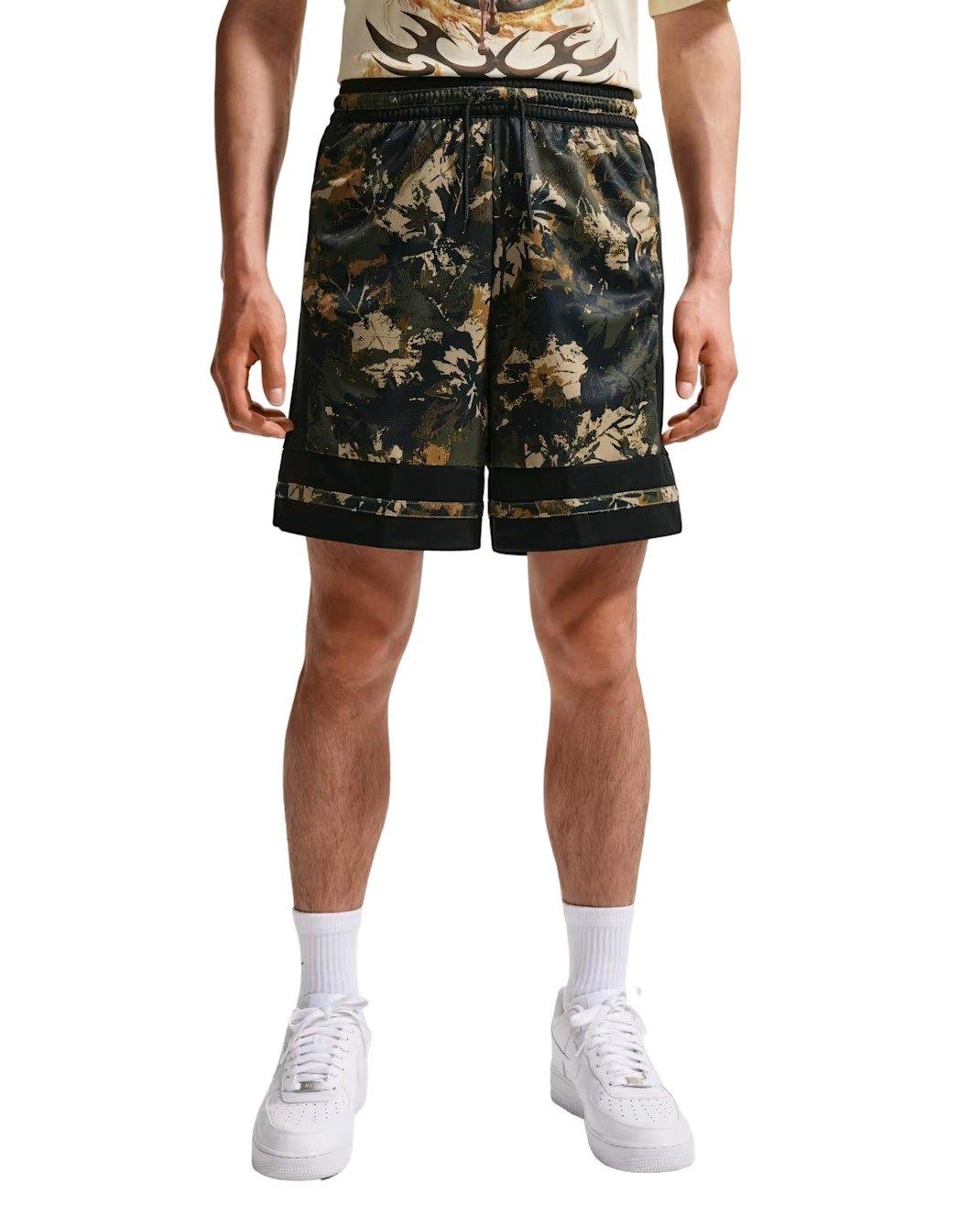 Nike Men's Classic Dri-FIT 8" Basketball Shorts - Beige/Black - BEIGE/BLACK Thumbnail View 1