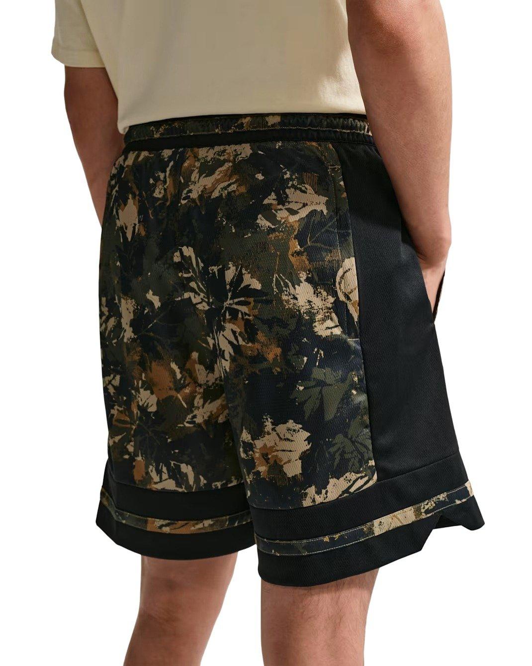 Nike Men's Classic Dri-FIT 8" Basketball Shorts - Beige/Black - BEIGE/BLACK Thumbnail View 2