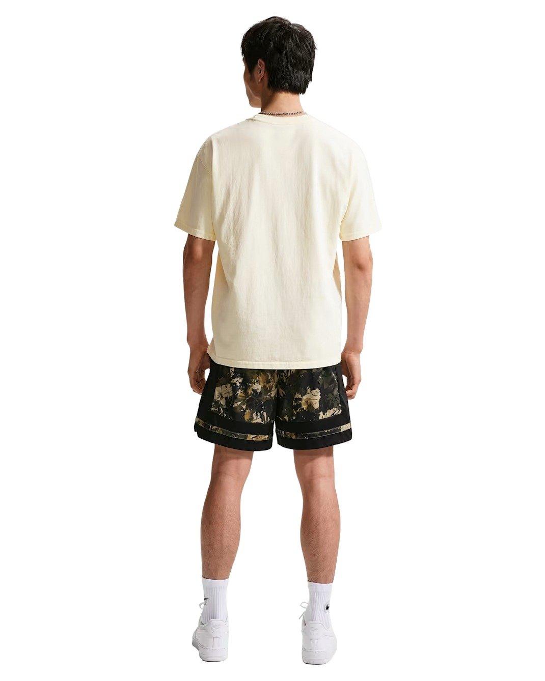 Nike Men's Classic Dri-FIT 8" Basketball Shorts - Beige/Black - BEIGE/BLACK Thumbnail View 5