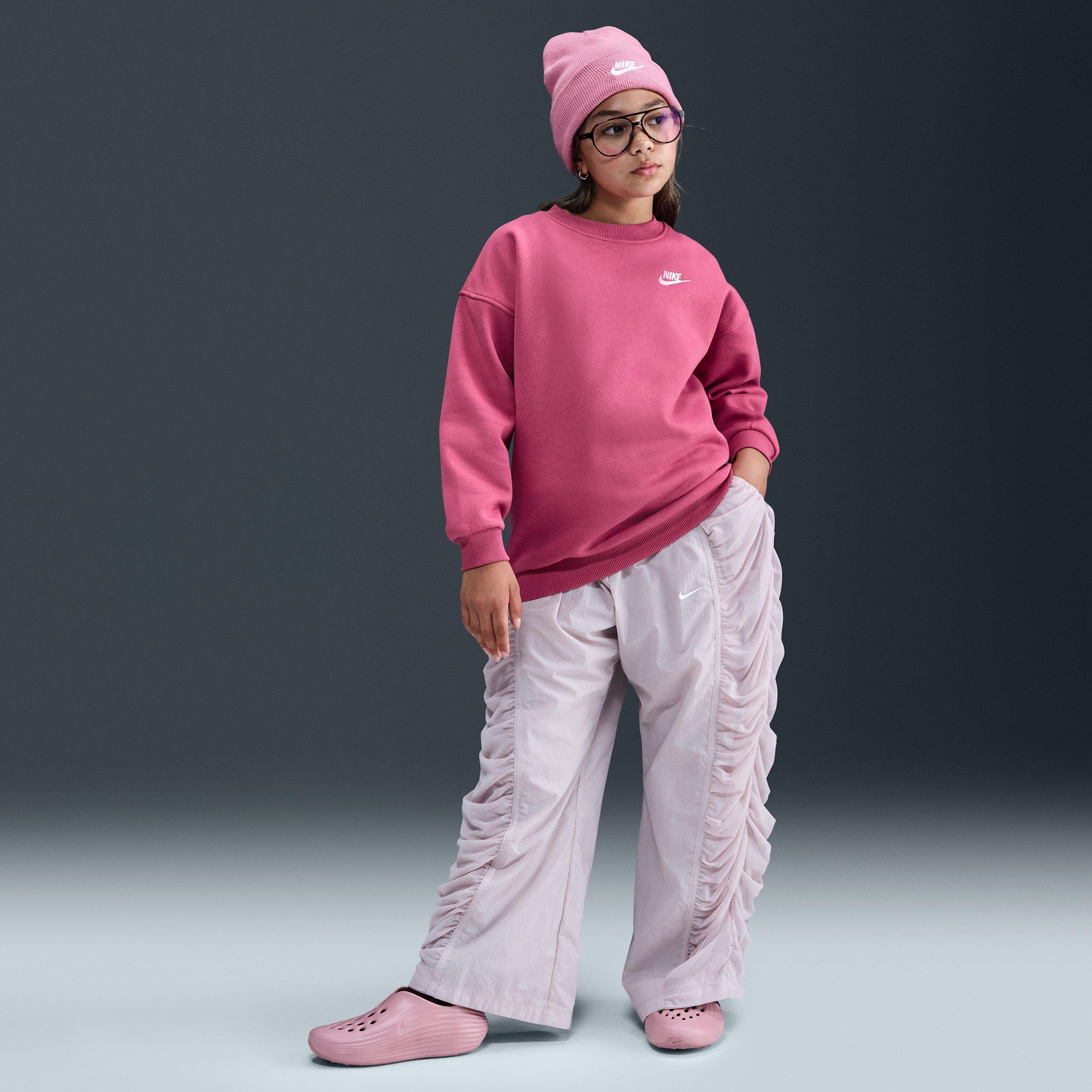 Nike Sportswear Club Fleece Big Kids' Purple Oversized Sweatshirt