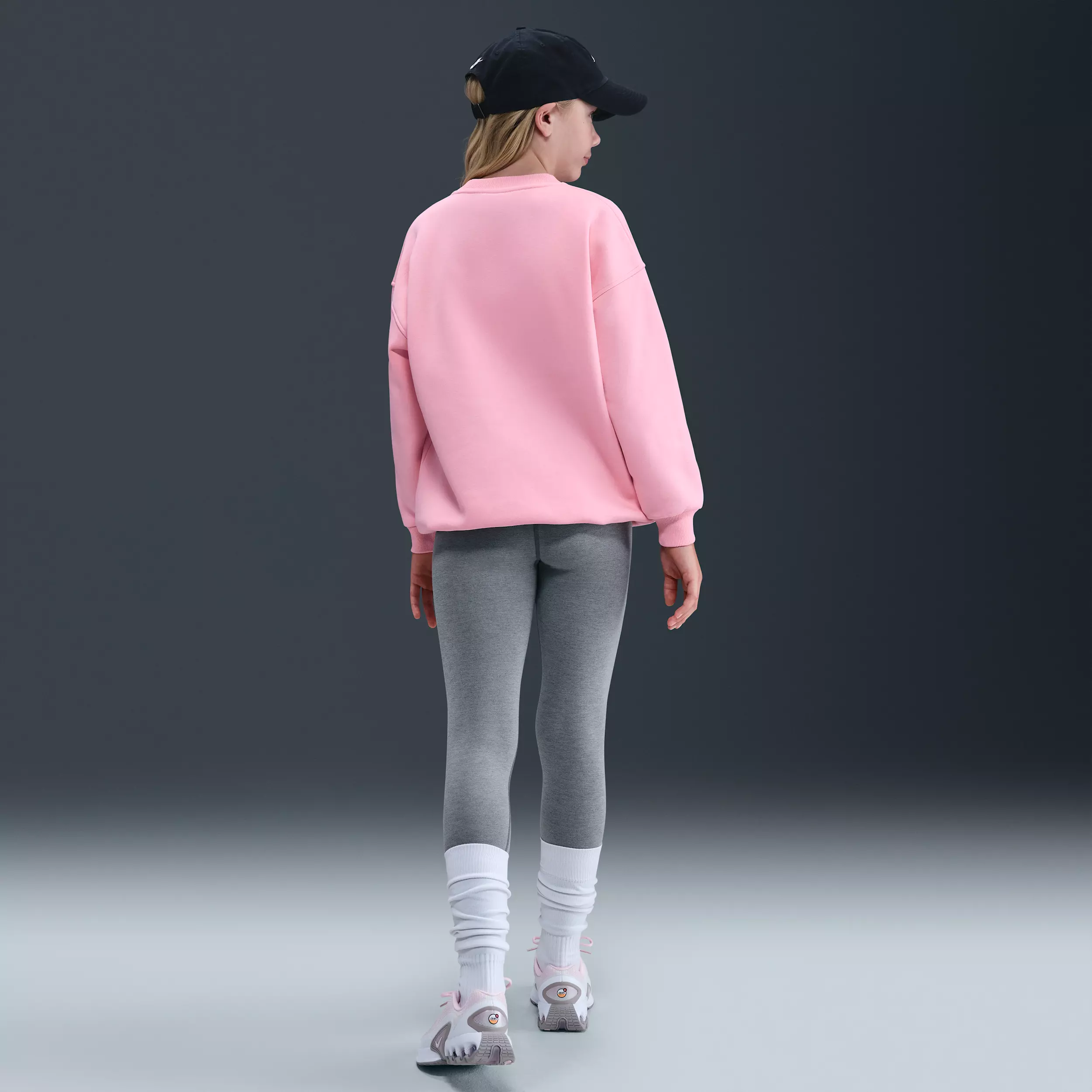 Nike Big Kids' Sportswear Club Fleece Oversized Sweatshirt - Pink - PINK