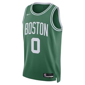 Nike Men's Boston Celtics Dri-FIT NBA Swingman Icon 22 Road Jersey-Clover/Tatum