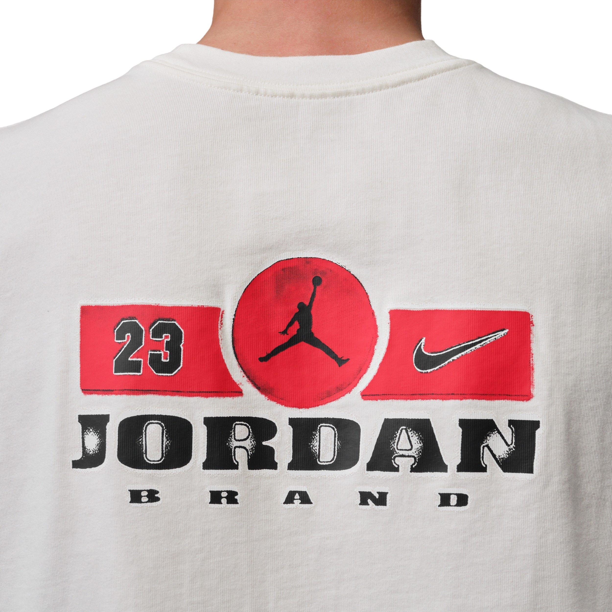 Jordan Men's Brooklyn Sleeveless Muscle Shirt - WHITE Thumbnail View 5