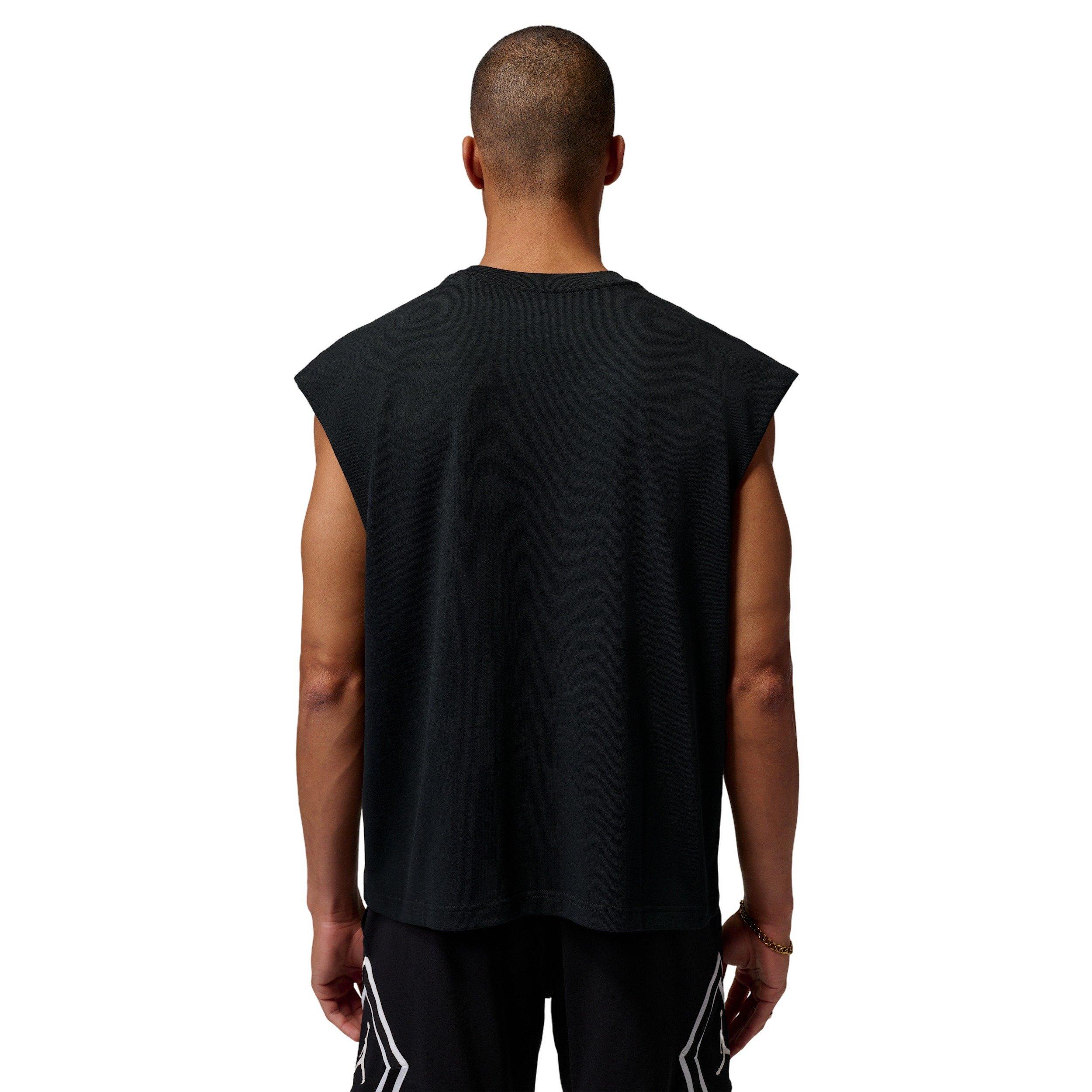 Jordan Men's Brooklyn Sleeveless Tank Top - BLACK Thumbnail View 2