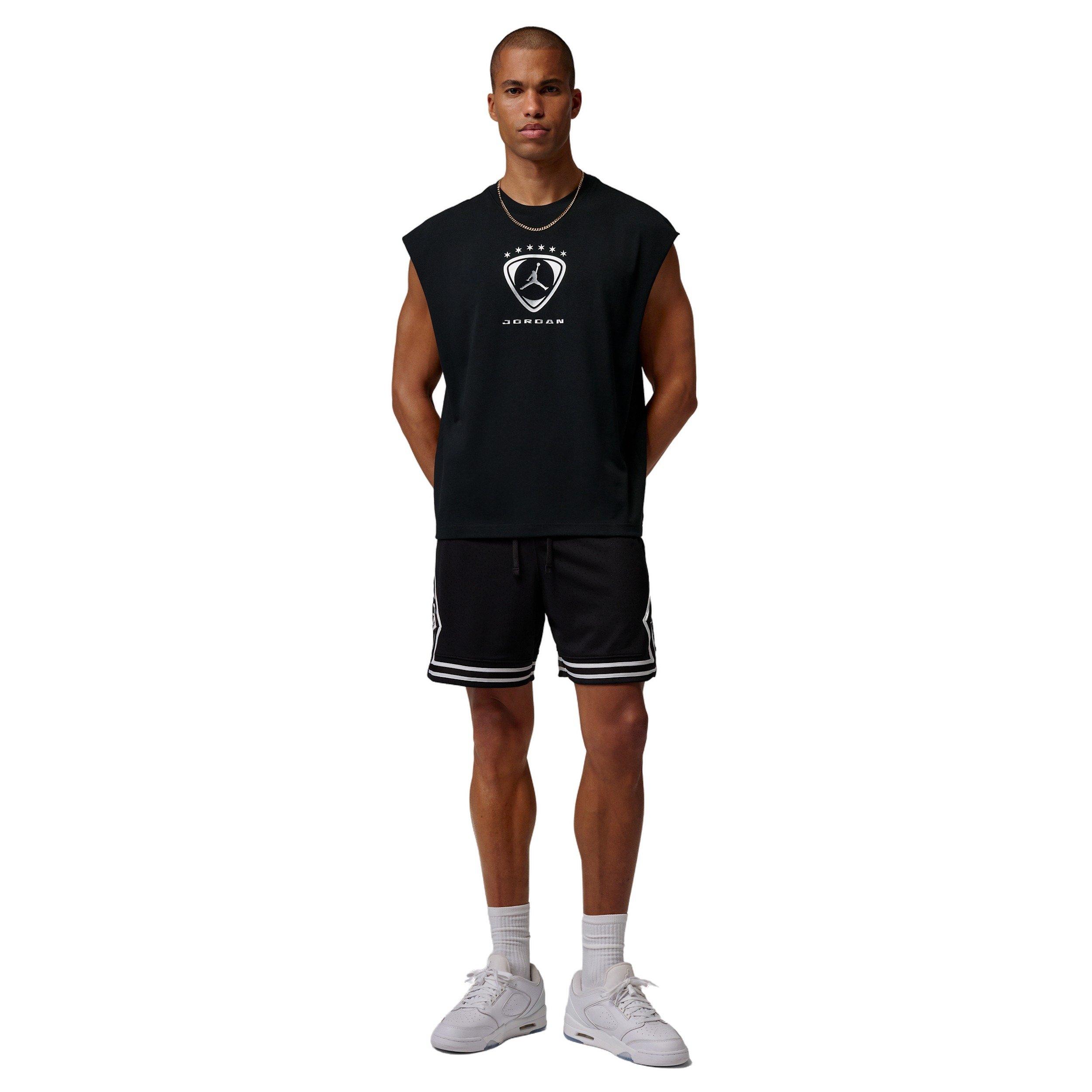 Jordan Men's Brooklyn Sleeveless Tank Top - BLACK Thumbnail View 5