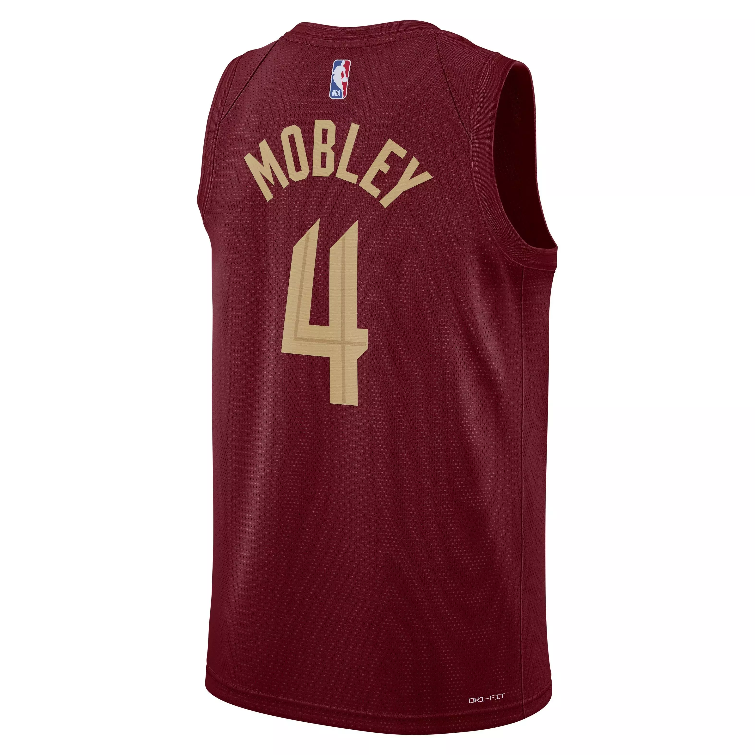 Nike Men's Cleveland Cavaliers Dri-FIT NBA Swingman Icon 22 Road Jersey-Red/Mobley - RED/MOBLEY