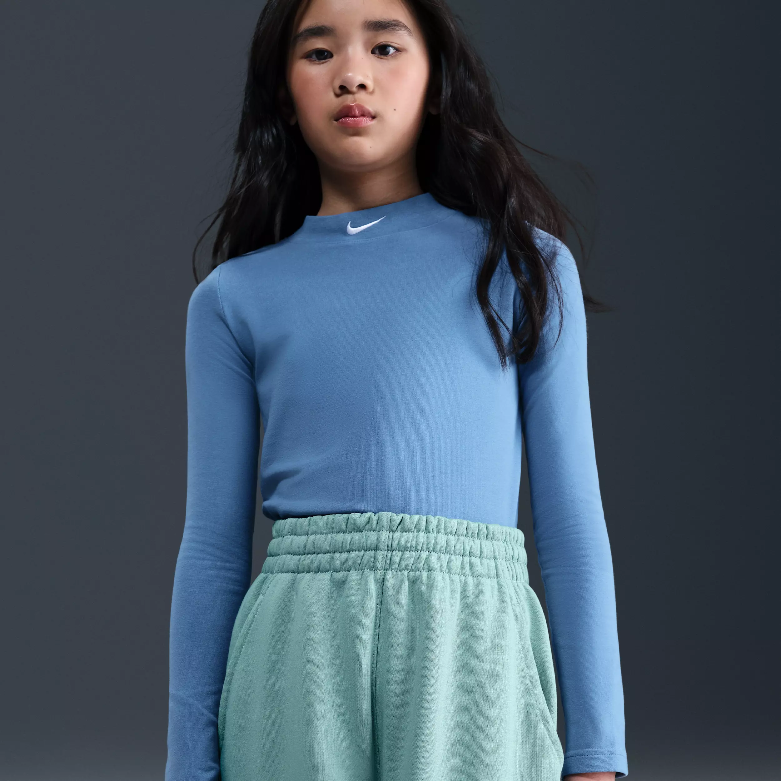 Nike Big Girls' Sportswear Club Fleece Loose Sweatpants - Green - GREEN