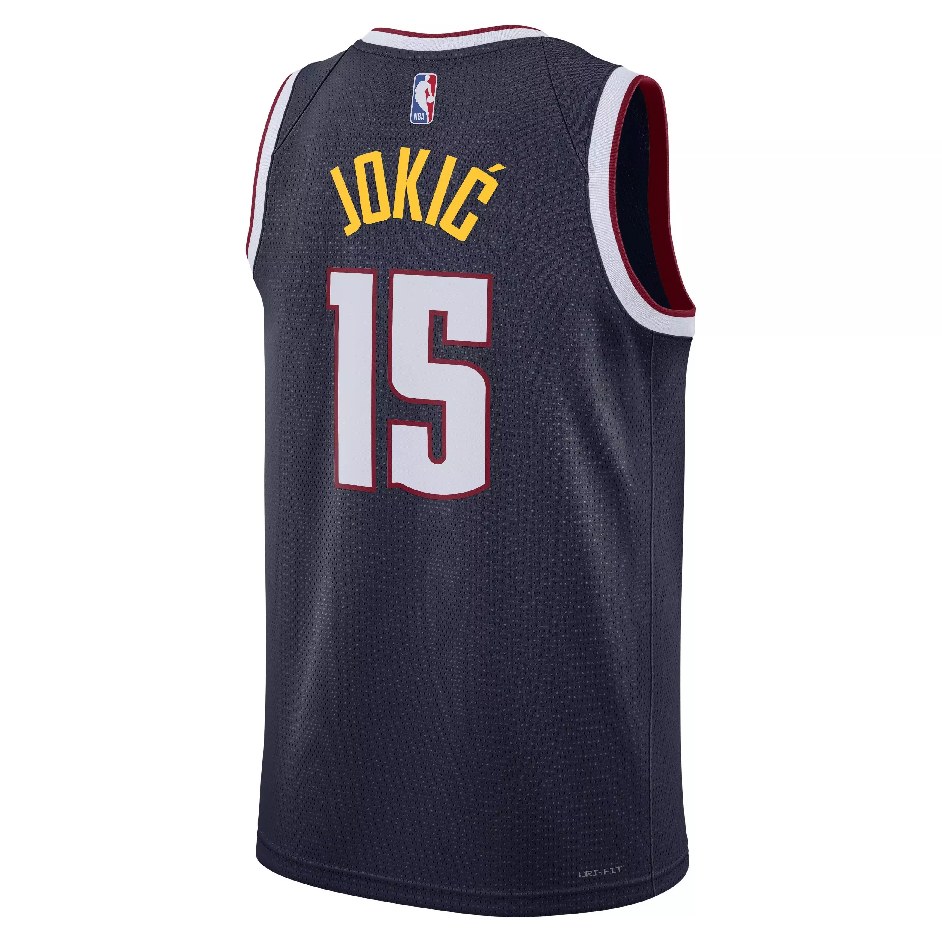 Nike Men's Denver Nuggets Dri-FIT NBA Swingman Icon 22 Road Jersey-Navy/Jokic - NAVY/JOKIC