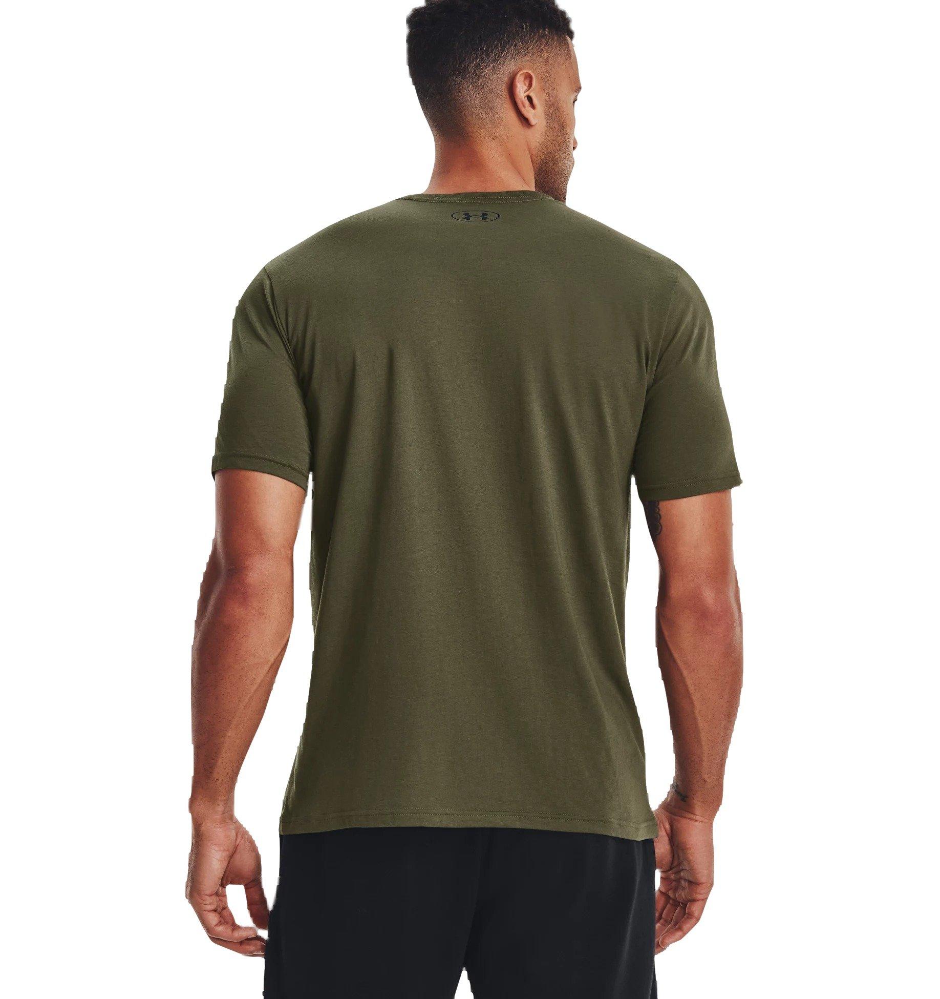 Under Armour Men's Sportstyle Left Chest Short Sleeve Shirt - MARINE GREEN Thumbnail View 2