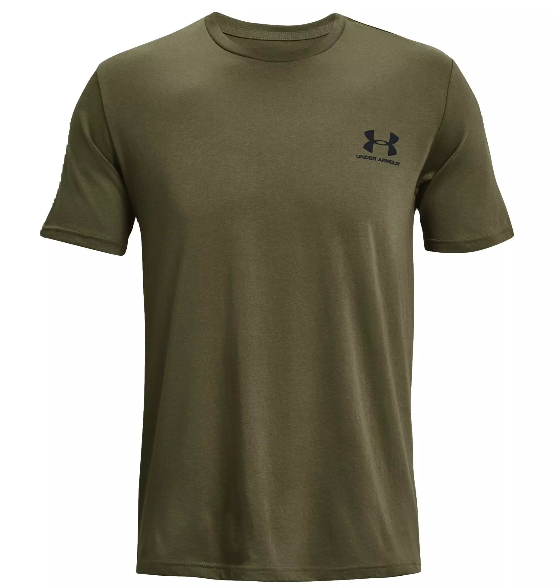 Under Armour Men's Sportstyle Left Chest Short Sleeve Shirt - MARINE GREEN