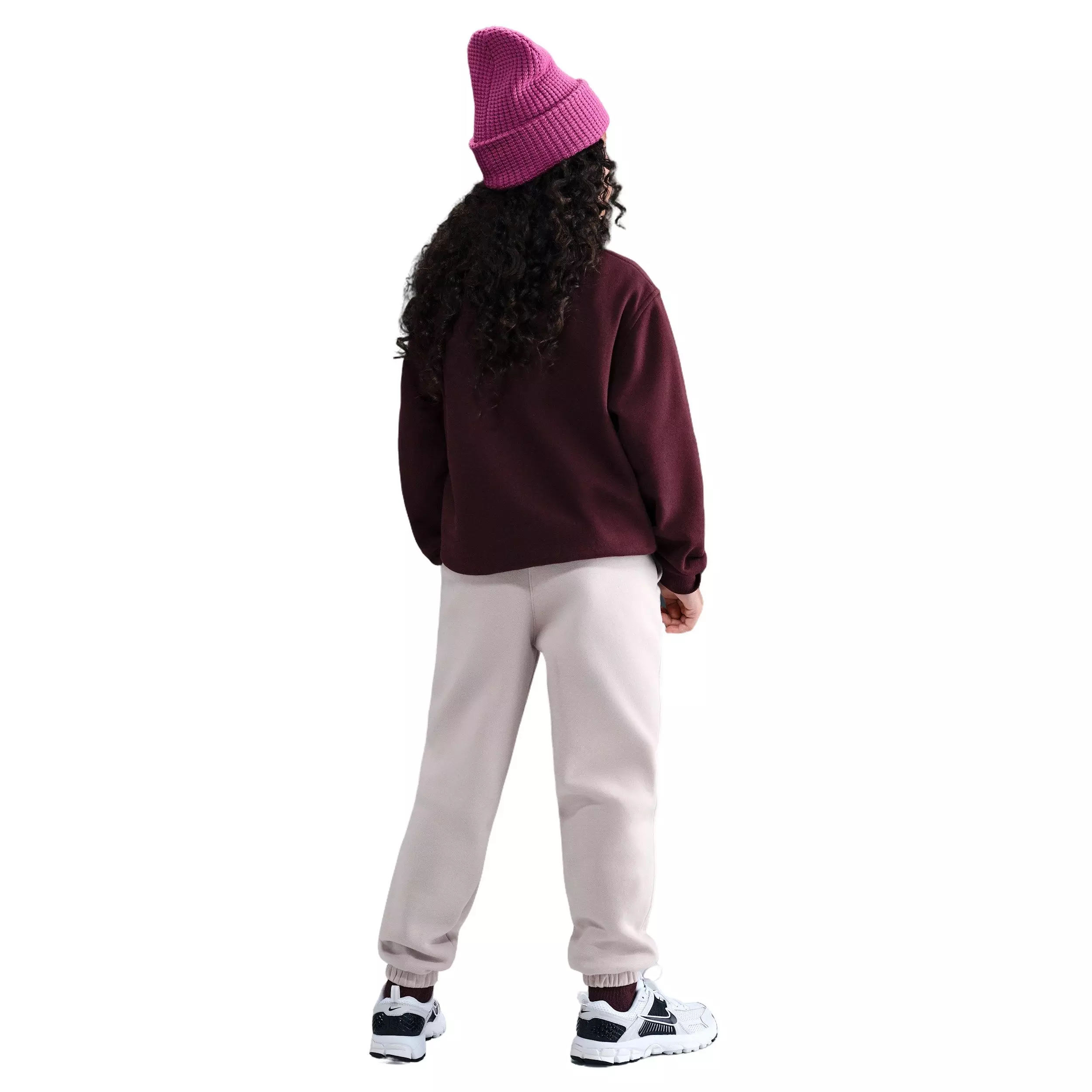 Nike Big Girls' Sportswear Club Fleece Loose Sweatpants - Light Purple - LIGHT PURPLE