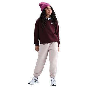 Nike Big Girls' Sportswear Club Fleece Loose Sweatpants - Light Purple