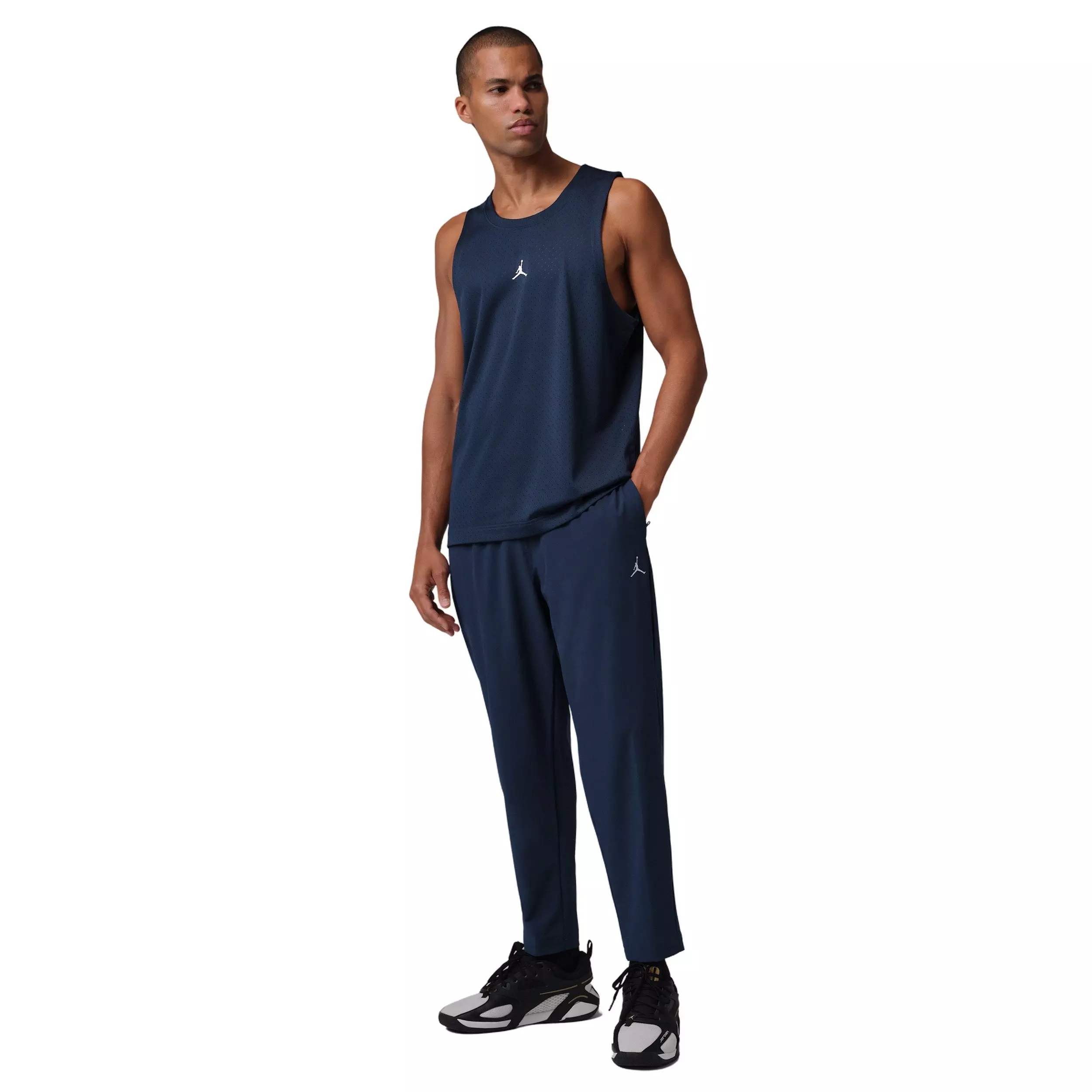 Jordan Men's Sport Essentials Dri-FIT Woven Pants - Midnight Navy - MIDNIGHT NAVY