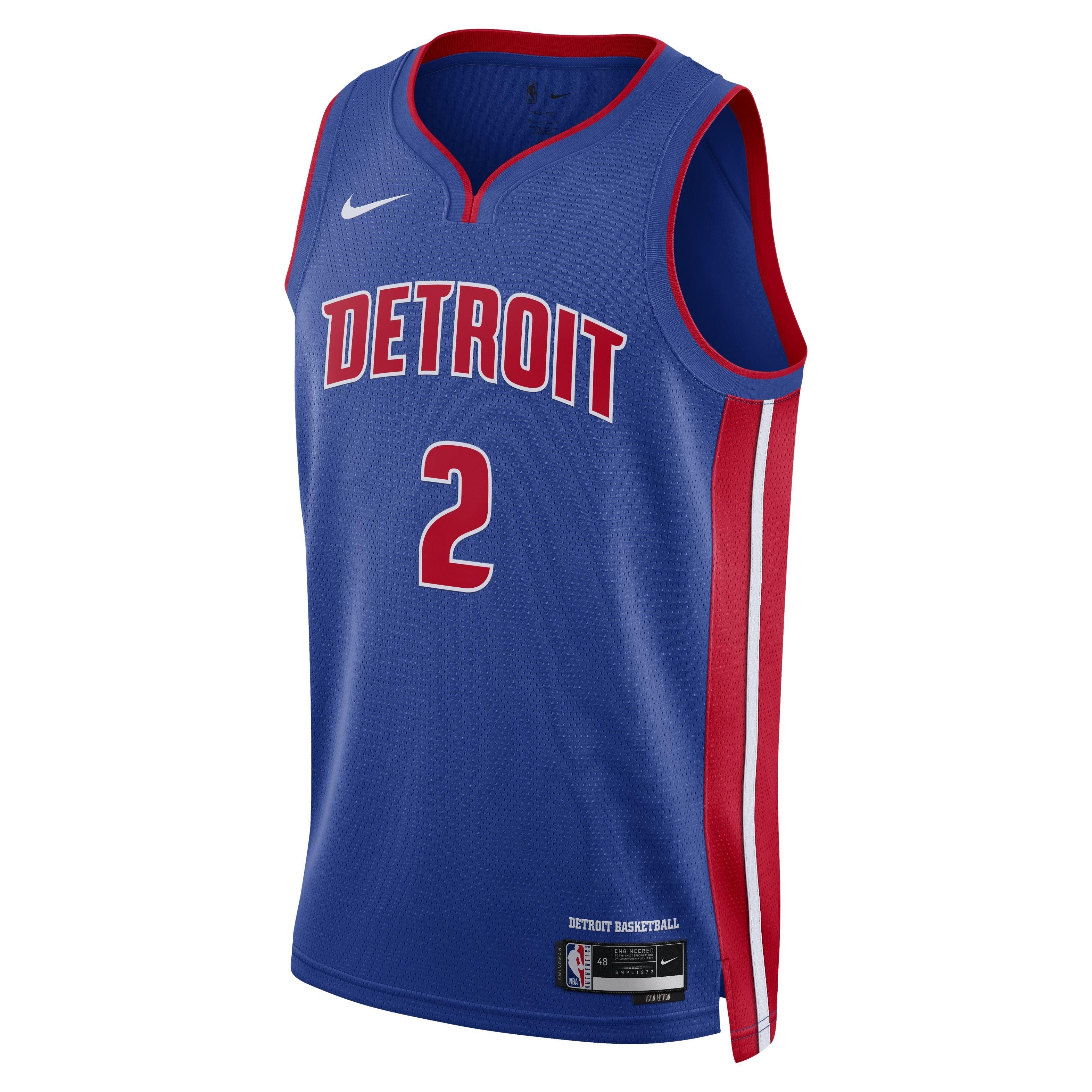 Nike Men's Detroit Pistons Dri-FIT NBA Swingman Icon 22 Road