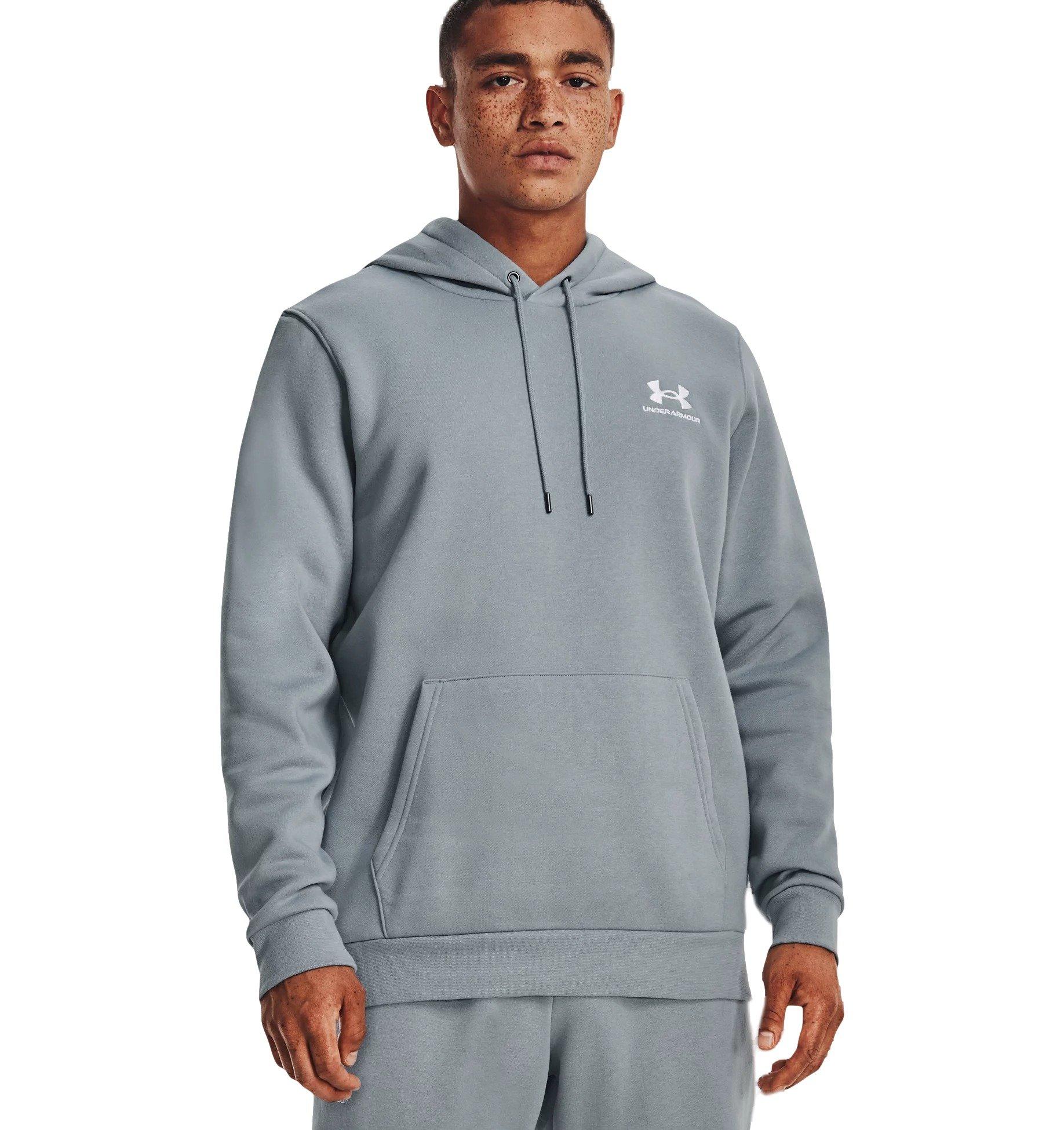 Under Armour Men's Fleece Essential Hoodie - HARBOR BLUE Thumbnail View 1
