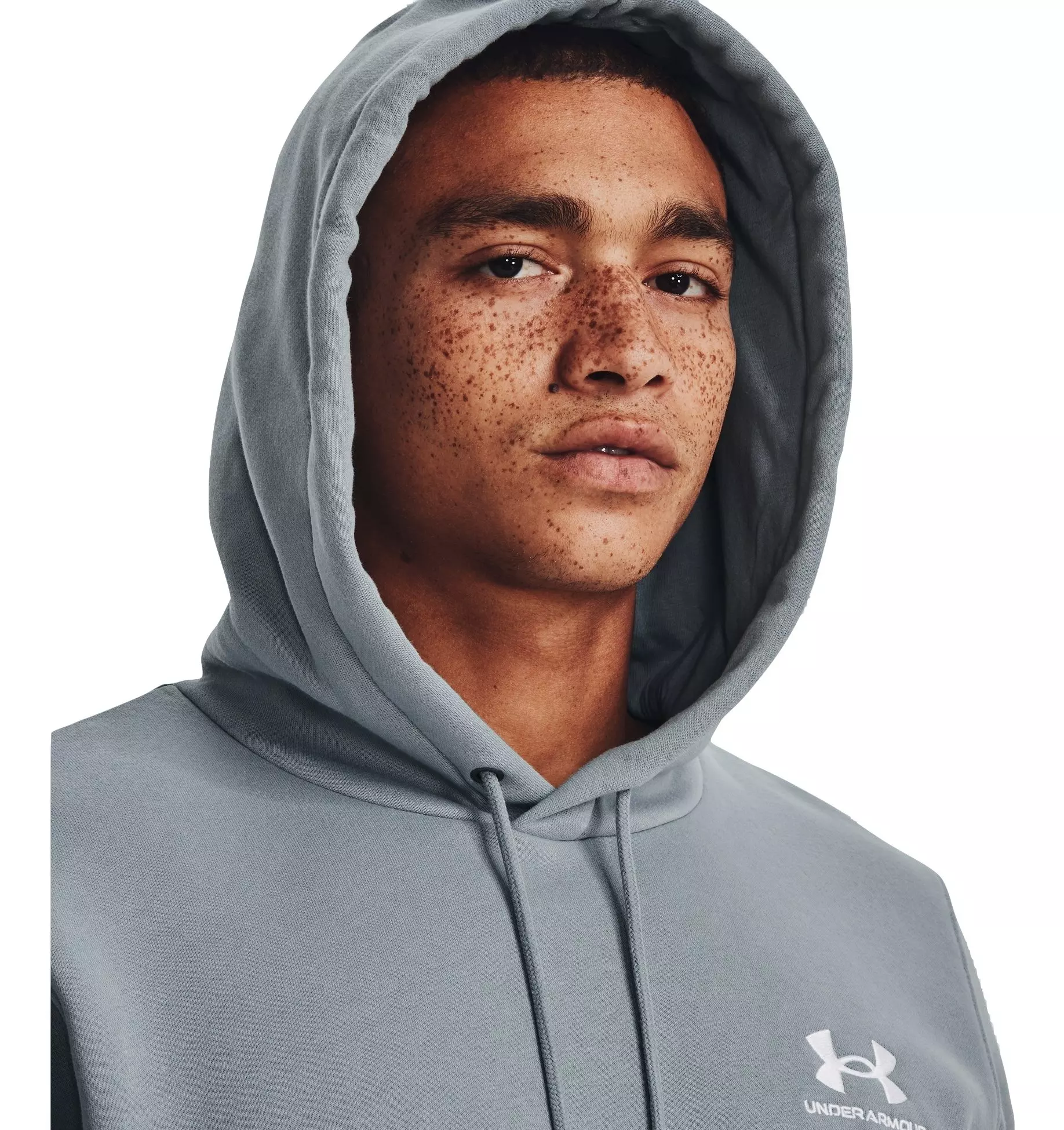 Under Armour Men's Fleece Essential Hoodie - HARBOR BLUE