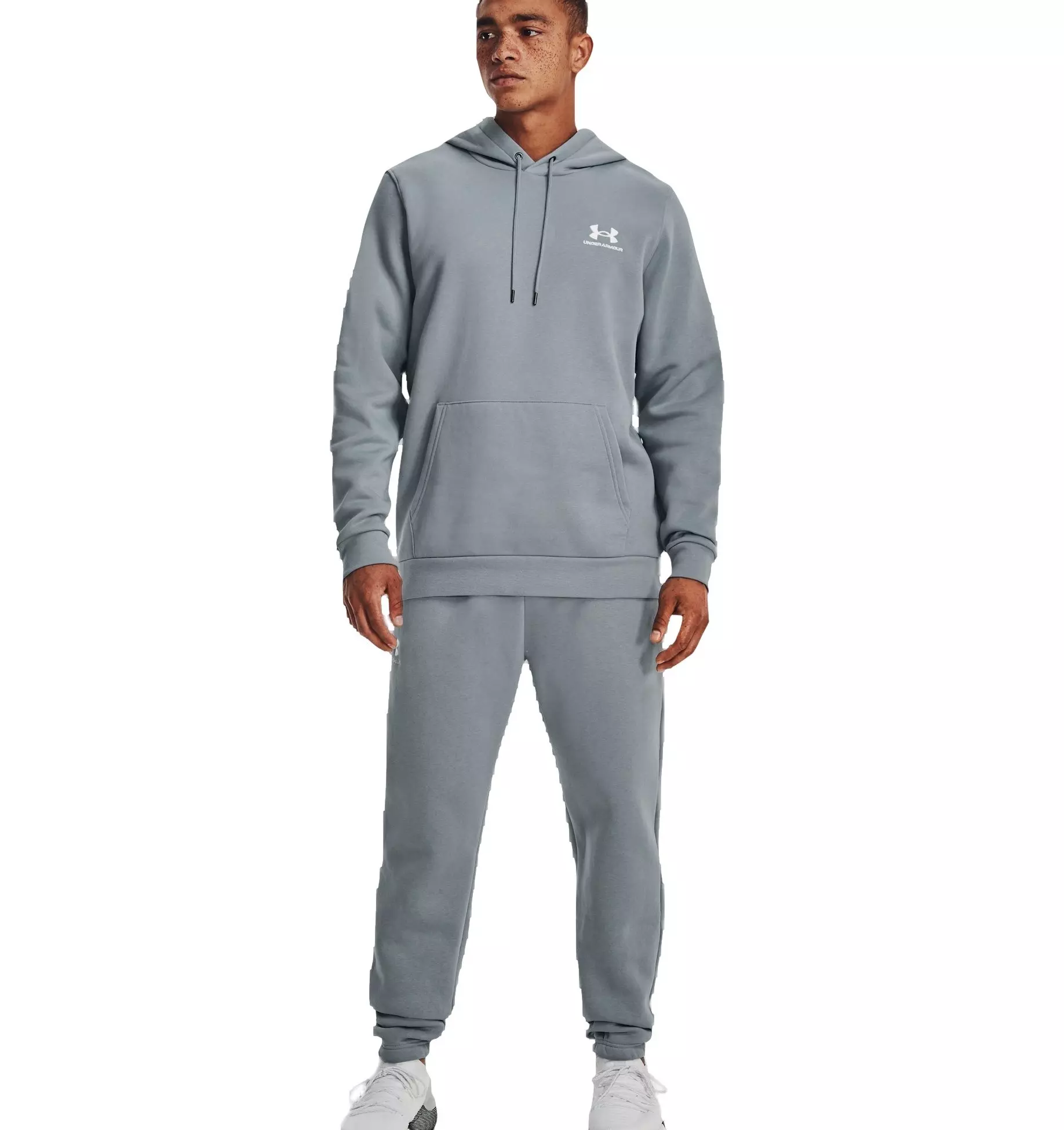 Under Armour Men's Fleece Essential Hoodie - HARBOR BLUE