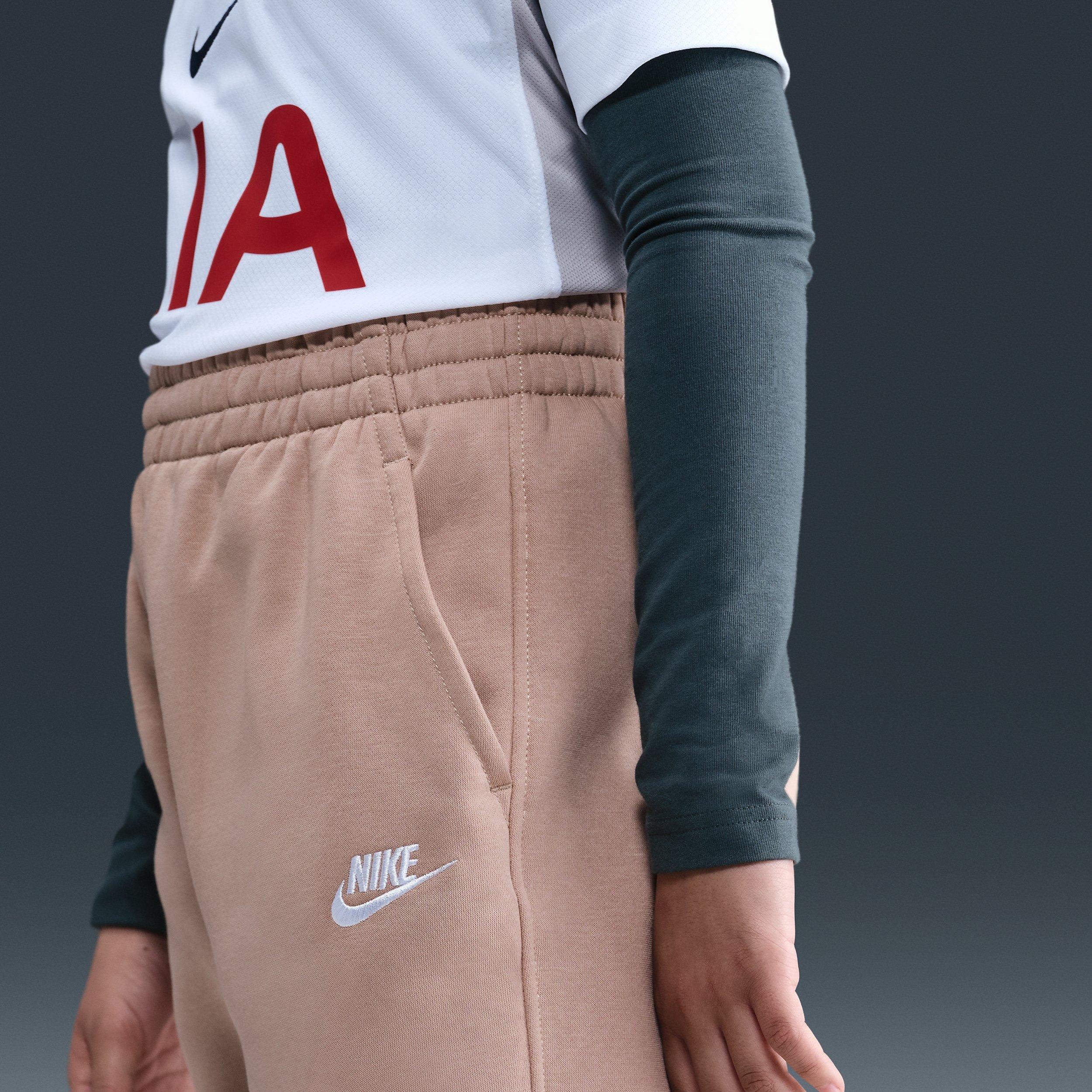 Nike Sportswear Club Fleece Big Girls' Brown Loose Sweatpants