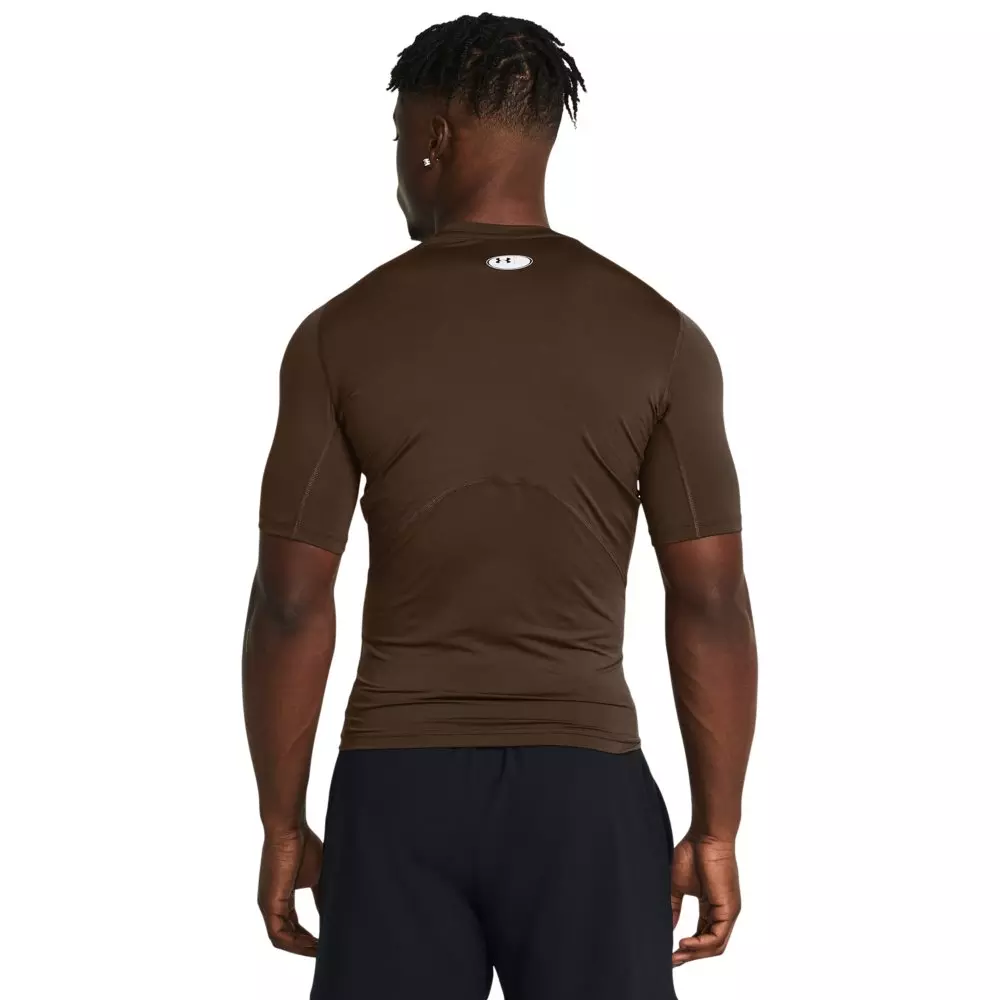 Under Armour Men's HeatGear Comp Short Sleeve Shirt - BROWN