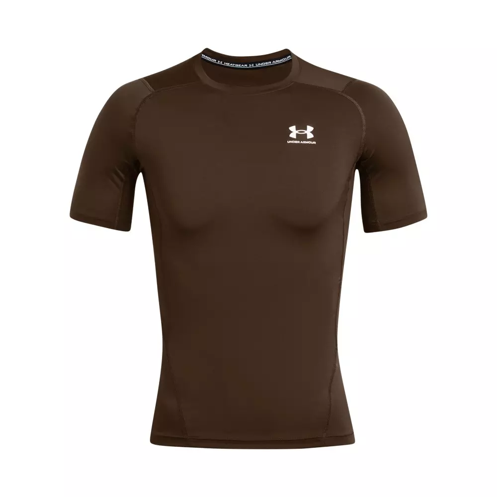 Under Armour Men's HeatGear Comp Short Sleeve Shirt - BROWN