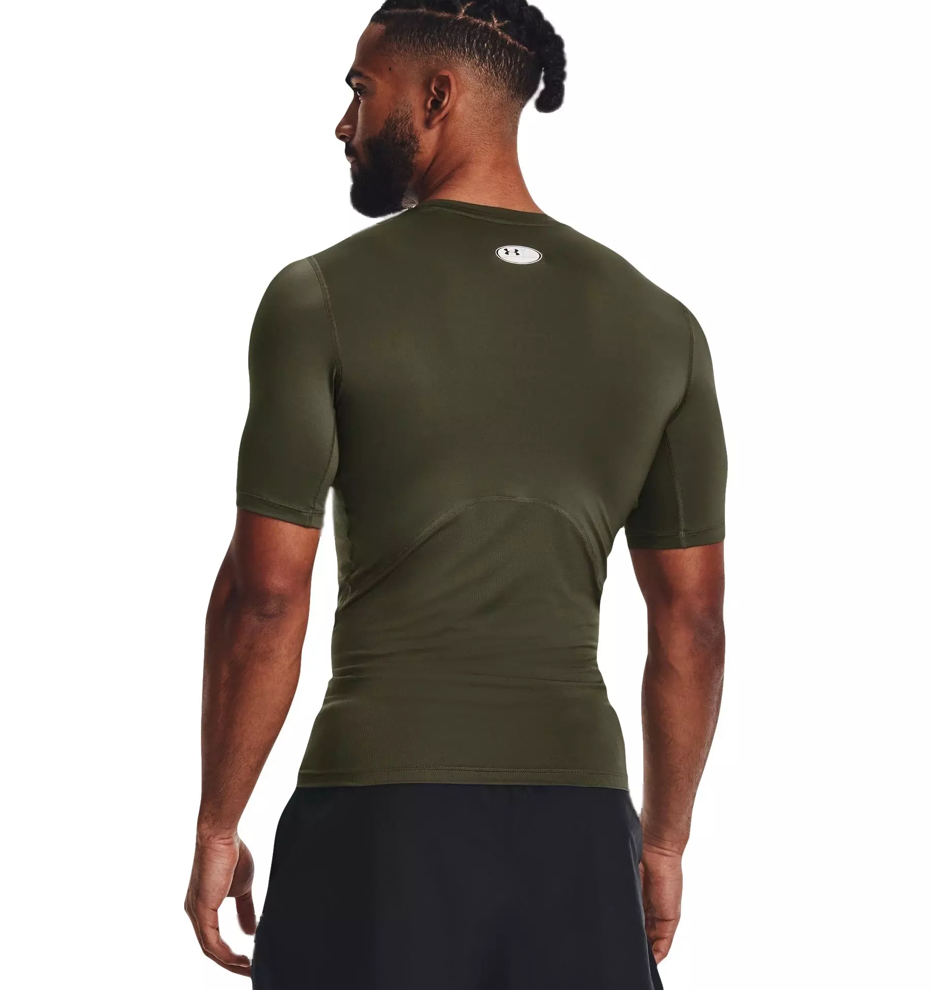 Under Armour Men's HeatGear Comp Short Sleeve Shirt - MARINE GREEN