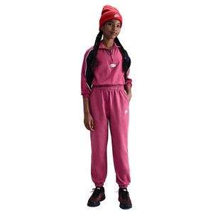 Nike Big Girls' Sportswear Club Fleece Loose Sweatpants - Purple