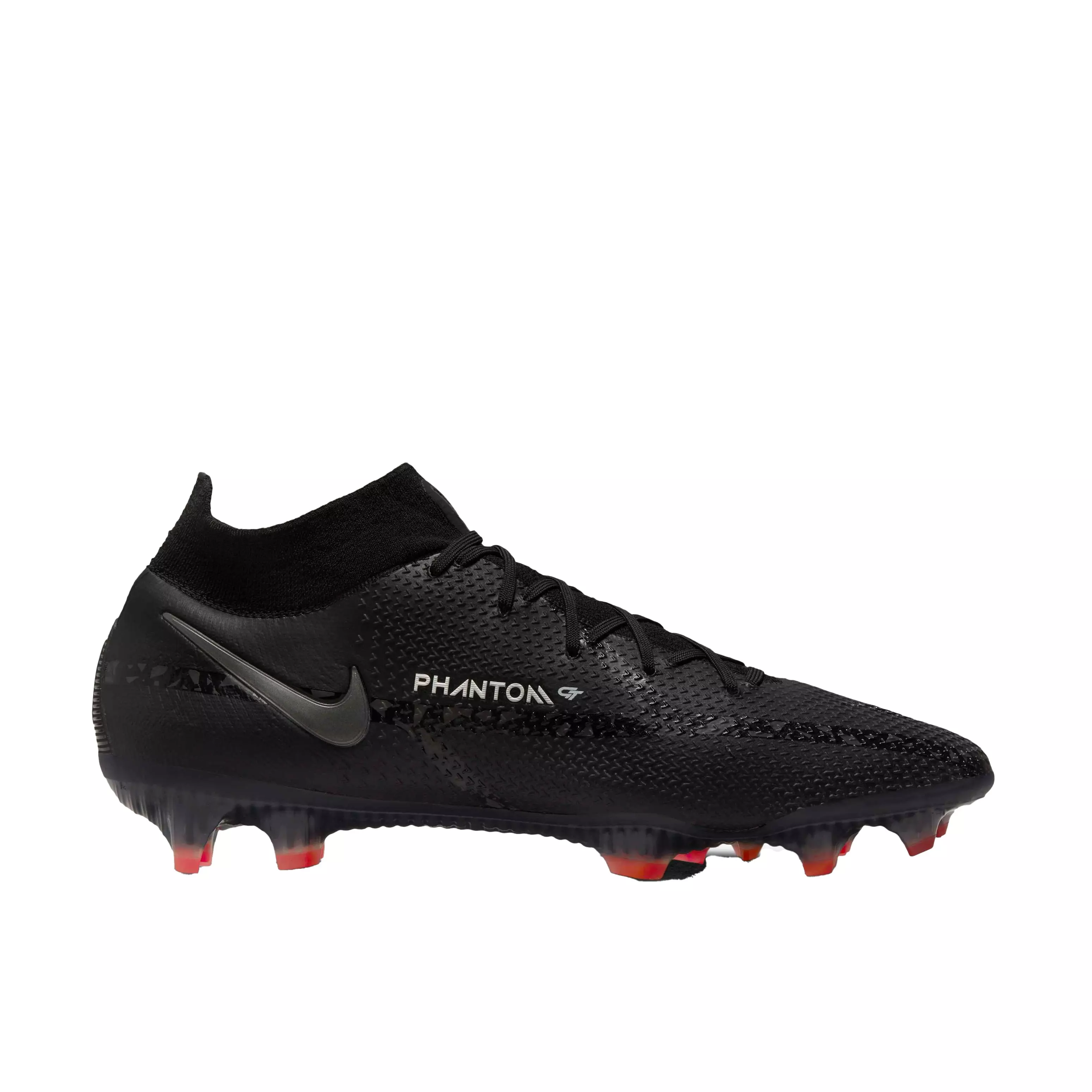 Nike Phantom GT2 Dynamic Fit Elite FG "Black/Dk Smoke Grey" Men's Soccer Cleat - BLACK/DK SMOKE GREY