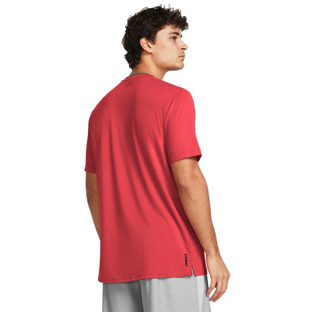 Under Armour Men's Vanish Energy Short Sleeve Shirt - RED Thumbnail View 2