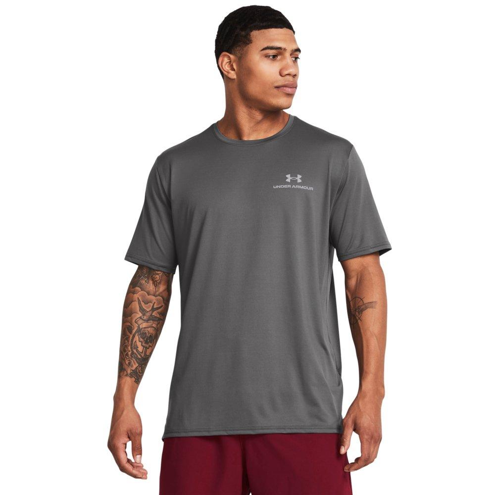 Under Armour Men's Vanish Energy Short Sleeve Shirt - GREY Thumbnail View 1