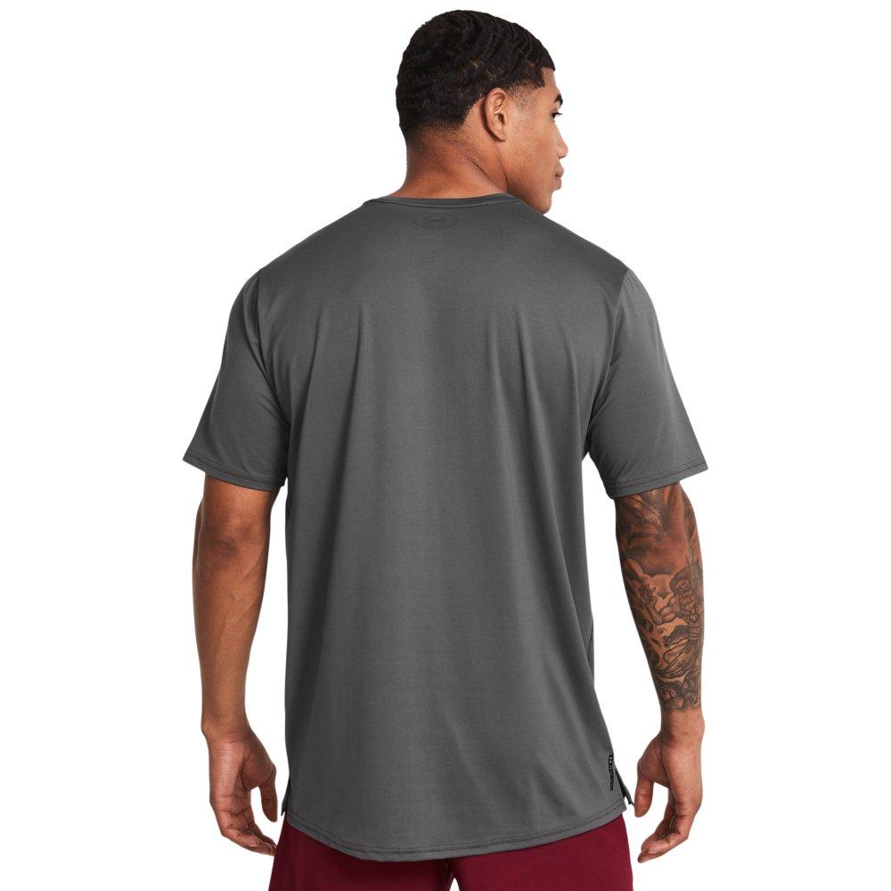 Under Armour Men's Vanish Energy Short Sleeve Shirt - GREY Thumbnail View 2
