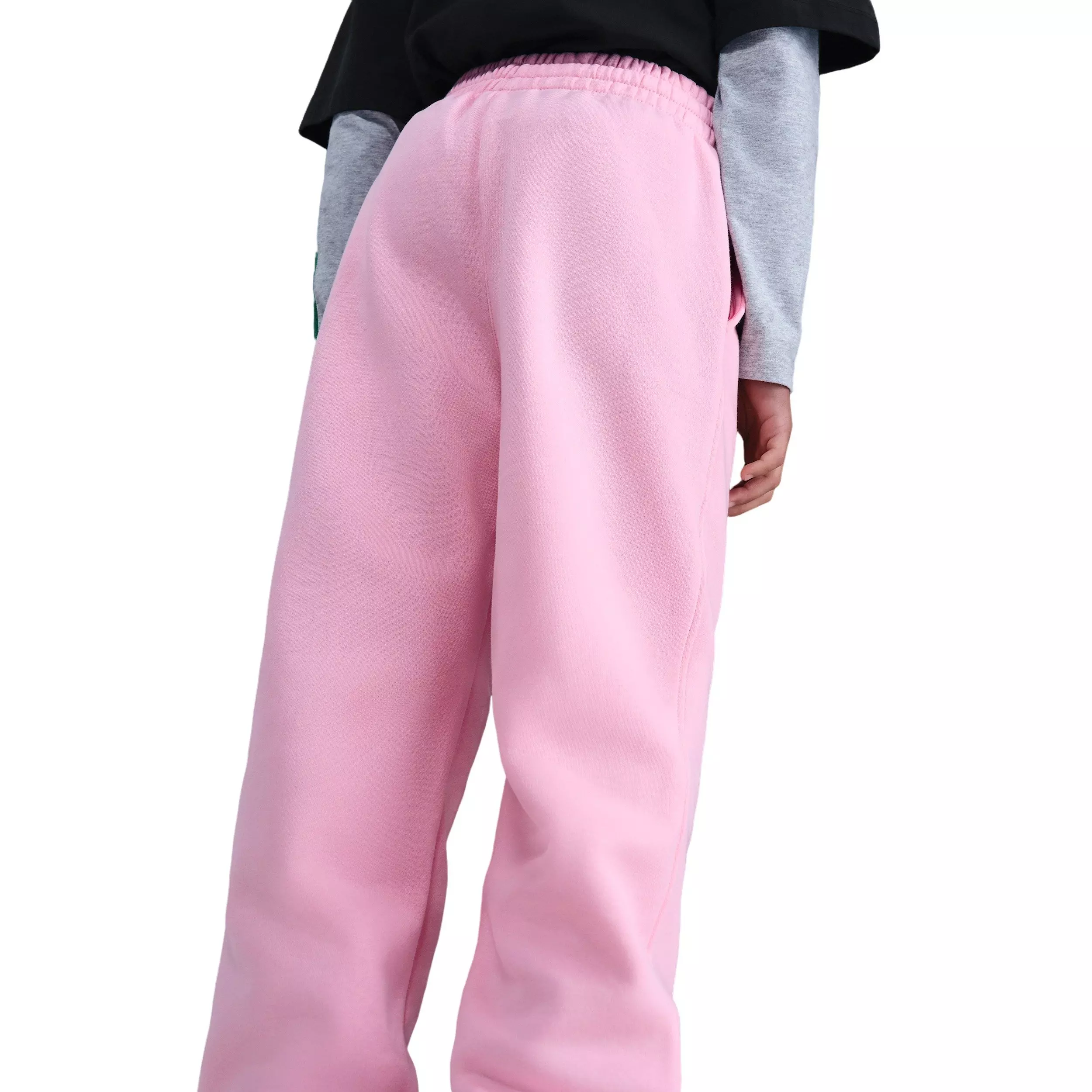 Nike Big Girls' Sportswear Club Fleece Loose Sweatpants - Pink - PINK