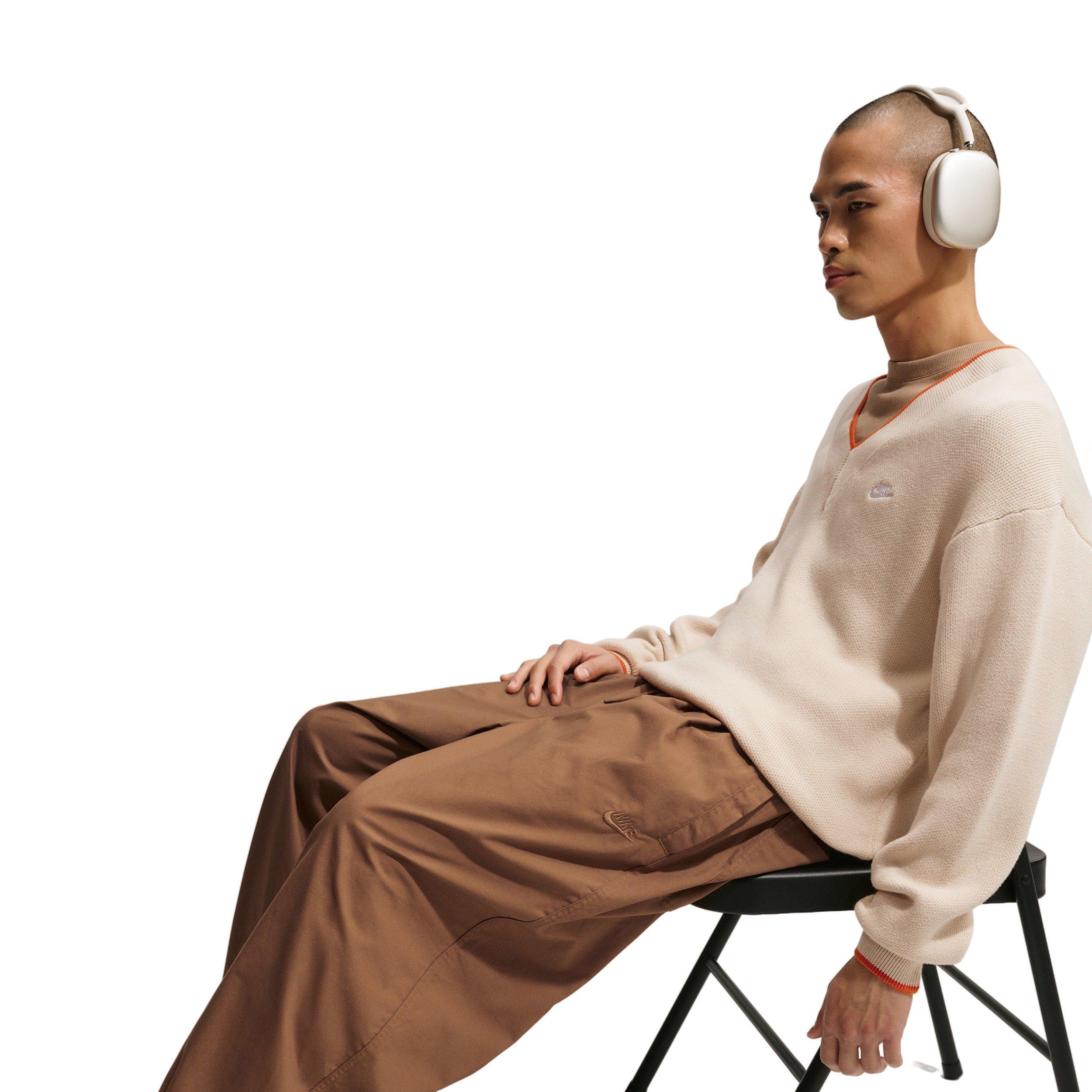 Nike Men's Club Balloon Pants - Brown - BROWN Thumbnail View 4