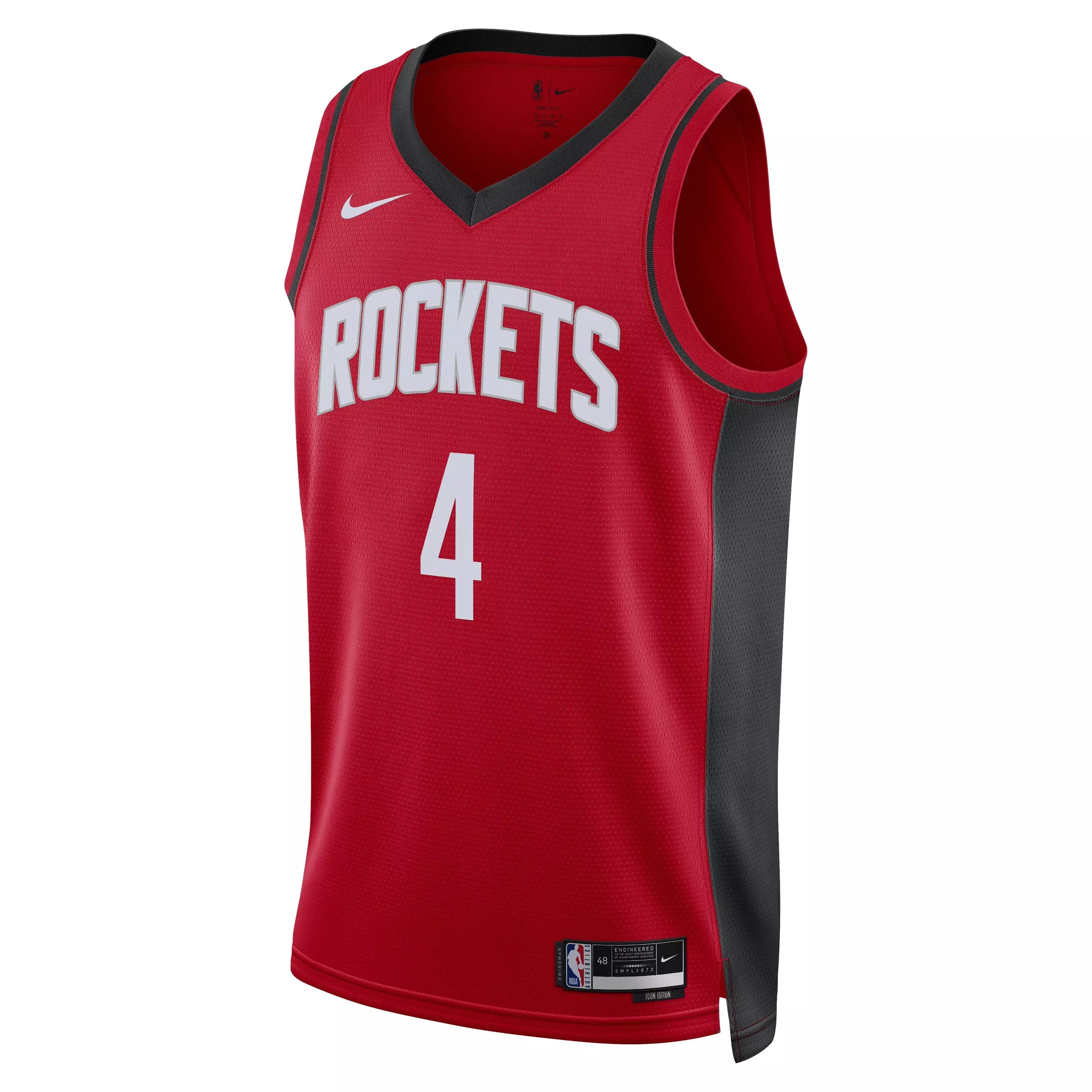Nike Men's Houston Rockets Dri-FIT NBA Swingman Icon 22 Road Jersey-Red/Green - RED/GREEN