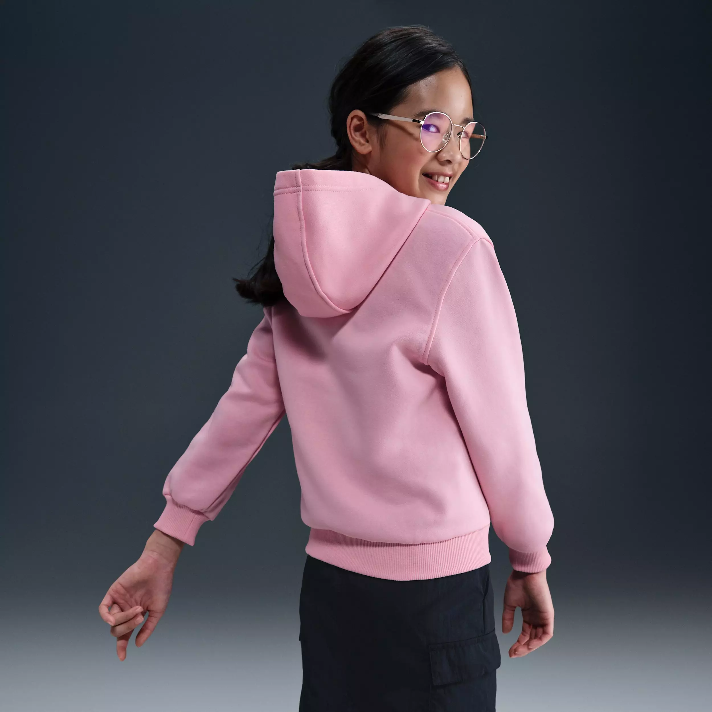 Nike Big Kids' Sportswear Club Fleece Hoodie - Pink - PINK