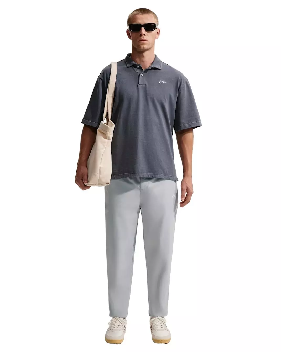 Nike Men's Club Woven Tapered Pants - Lt Smoke Grey - LT SMOKE GREY