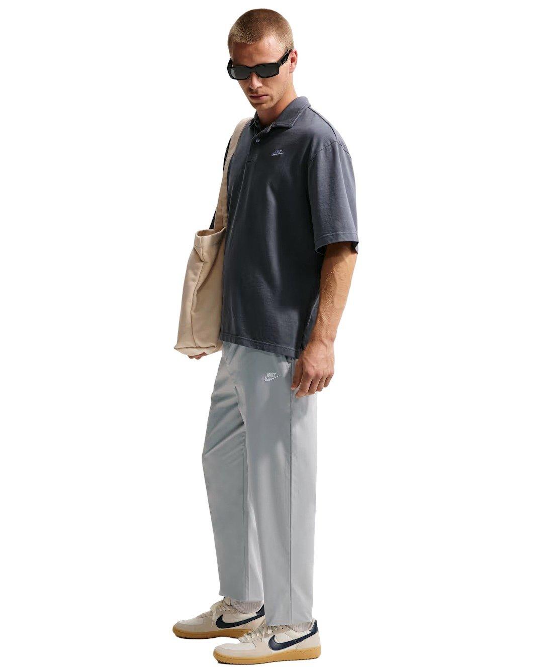 Nike Men's Club Woven Tapered Pants - Lt Smoke Grey - LT SMOKE GREY Thumbnail View 4