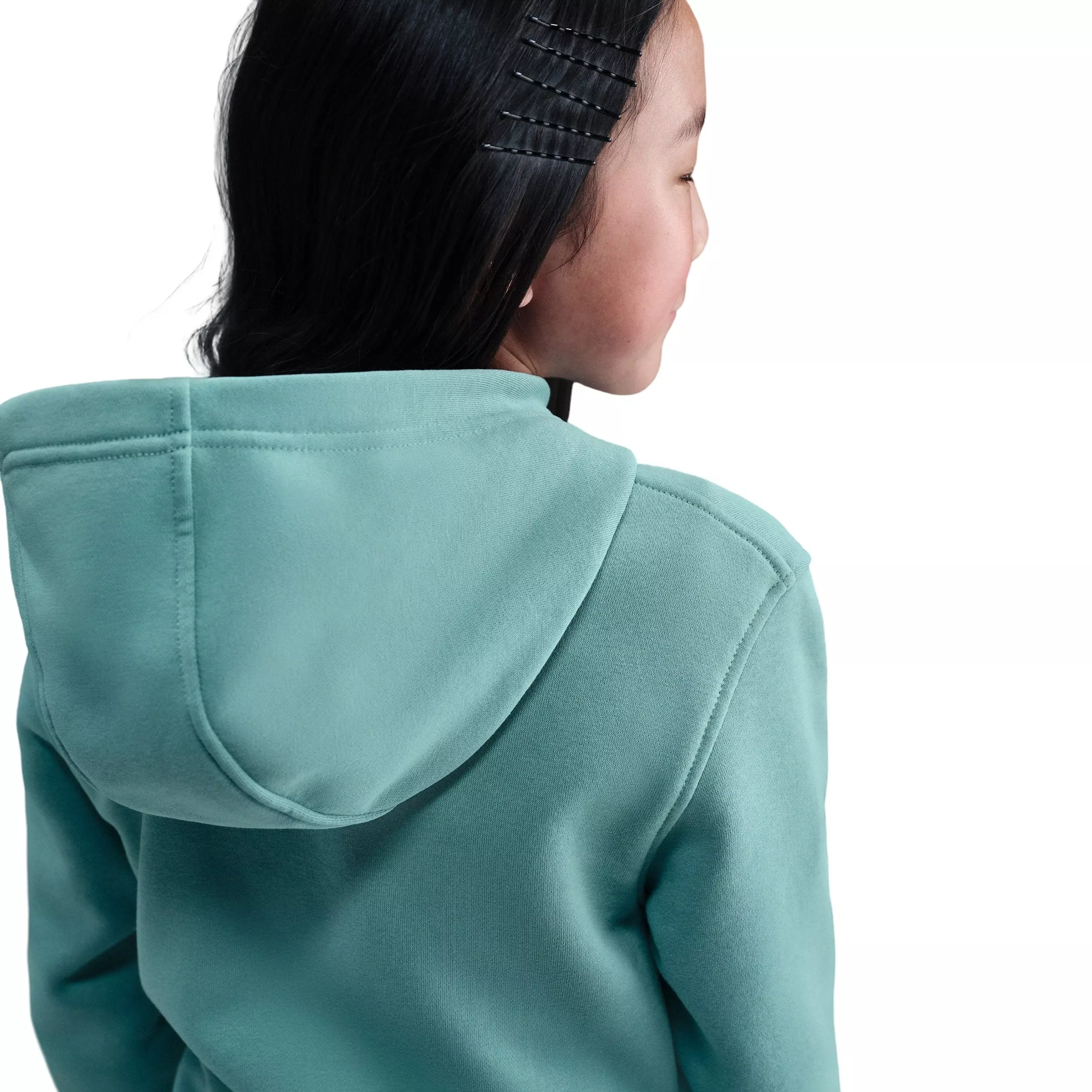 Nike Big Kids' Sportswear Club Fleece Lightweight Pullover Hoodie - Green - GREEN