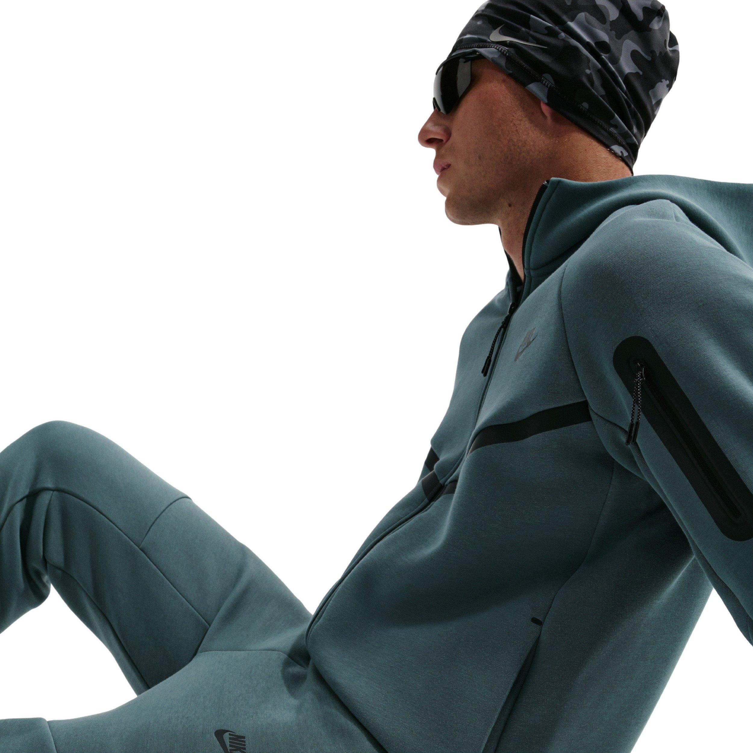 Nike Men's Tech Fleece Joggers - DK GREEN Thumbnail View 4