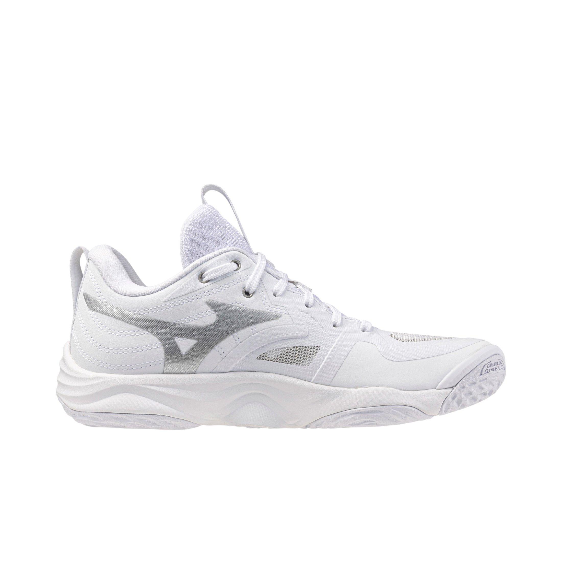 Mizuno Wave Momentum Elite "White/Silver" Women's Volleyball Shoe - WHITE/SILVER