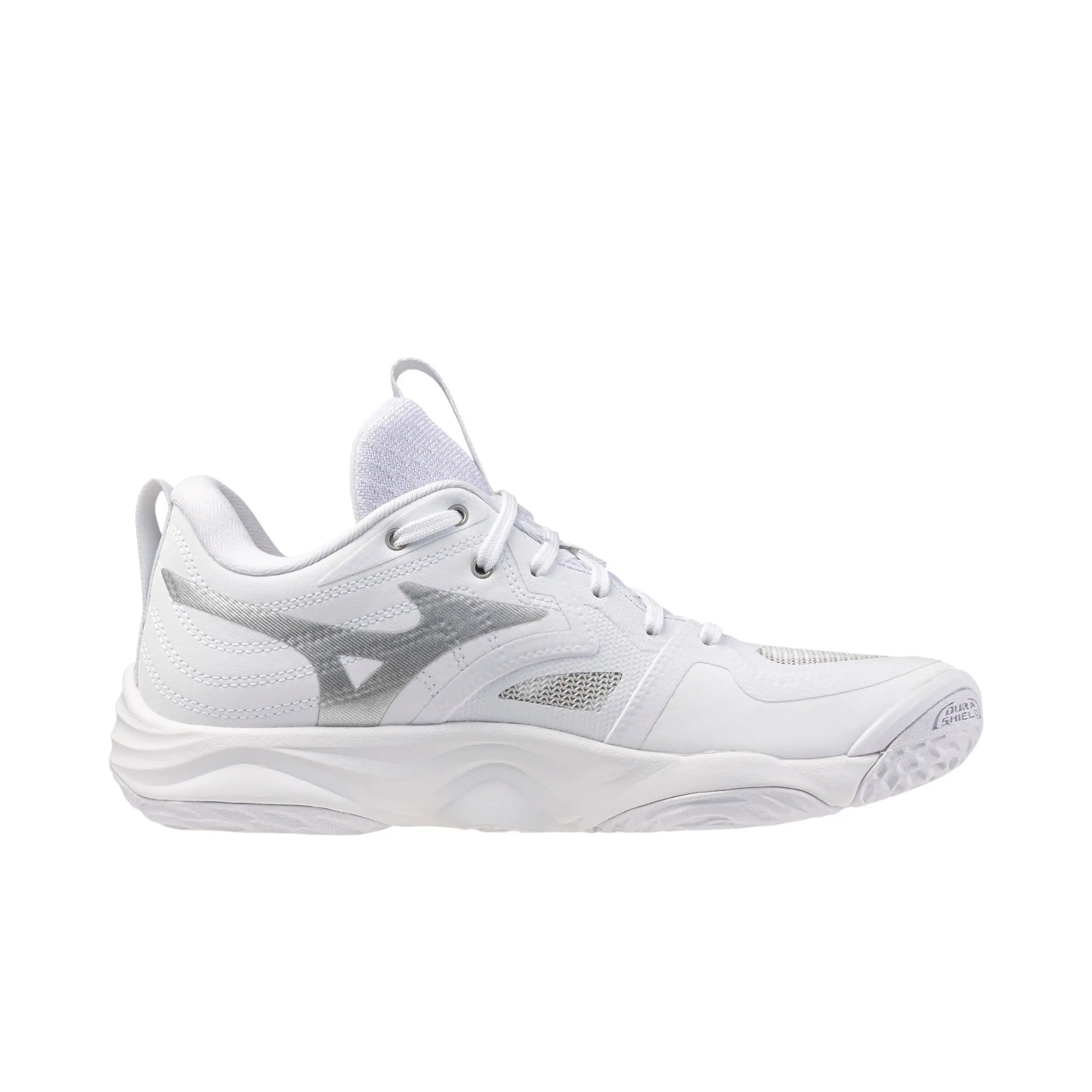 Mizuno Wave Momentum Elite "White/Silver" Women's Volleyball Shoe - WHITE/SILVER