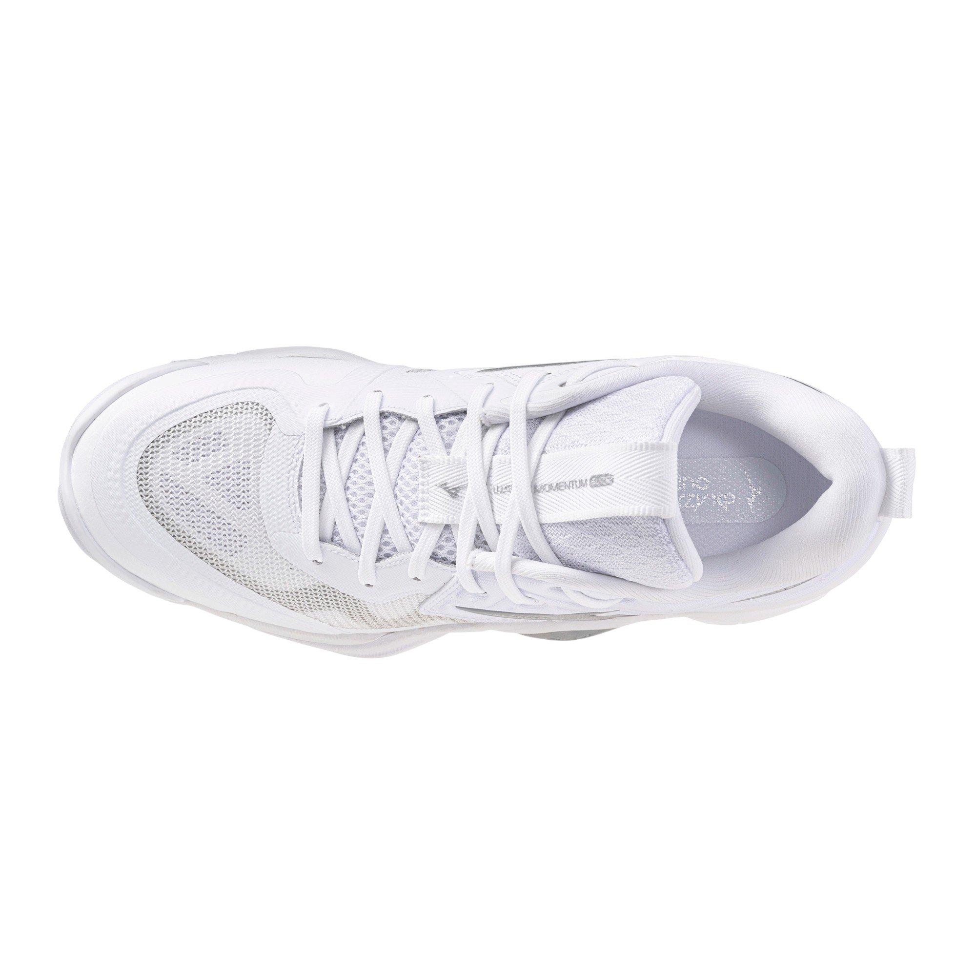 Mizuno Wave Momentum Elite "White/Silver" Women's Volleyball Shoe - WHITE/SILVER