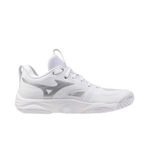 Mizuno Wave Momentum Elite "White/Silver" Women's Volleyball Shoe - WHITE/SILVER